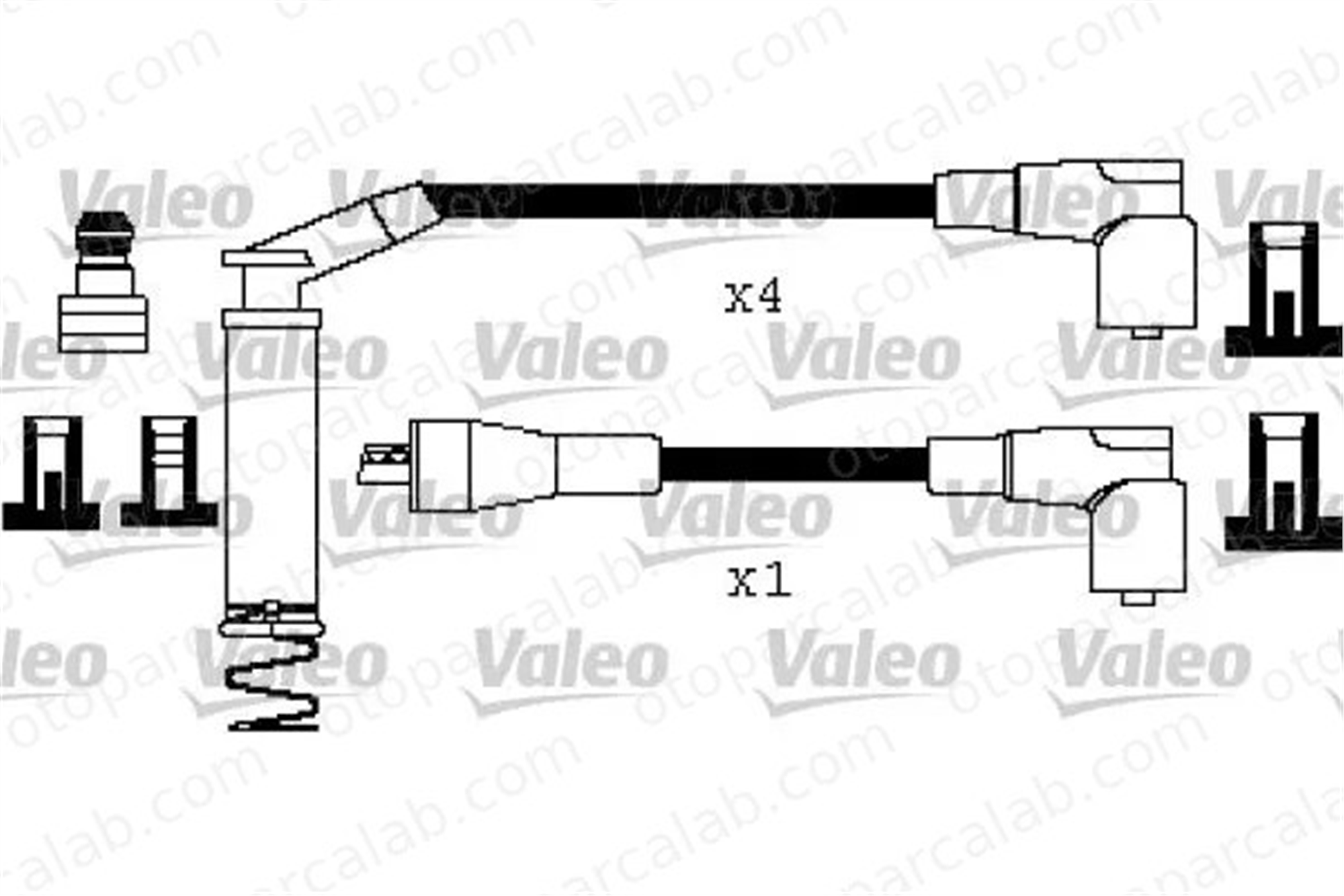 VALEO 346403 Buji Kablosu OPEL COMBO Kasa/büyük limuzin CORSA A TR 1612557 1612556