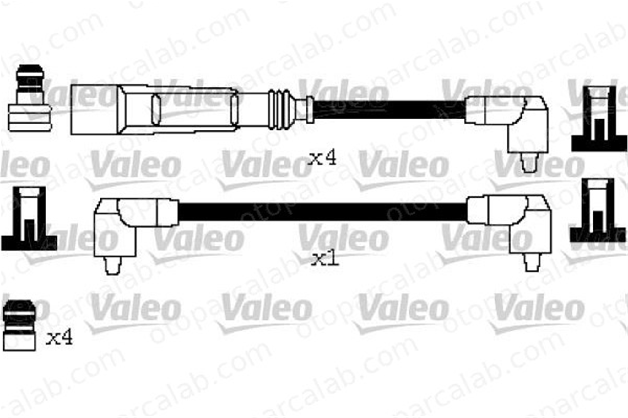VALEO 346620 Buji Kablosu AUDI 80 B3 Sedan VW POLO Coupe 346620