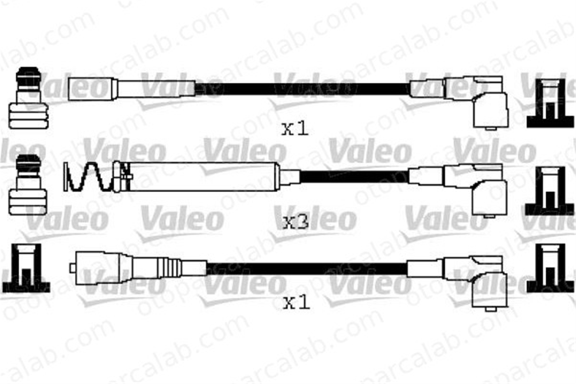 VALEO 346669 Buji Kablosu OPEL KADETT E KADETT E Hatchback 1612556 1282046