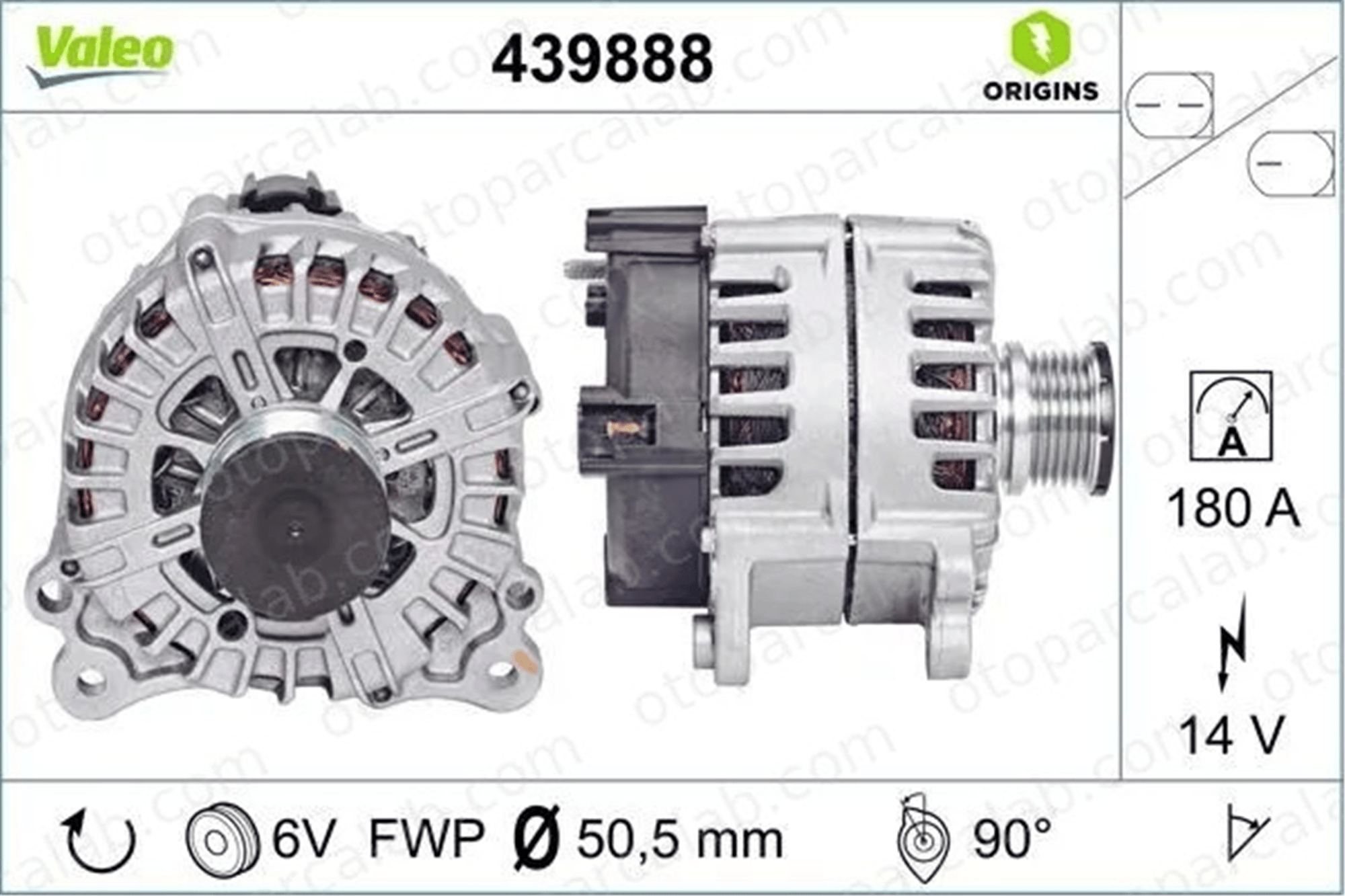 VALEO 439888 Alternatör AUDI Q5 A4 B8 Avant 4L903017A 04L903017A