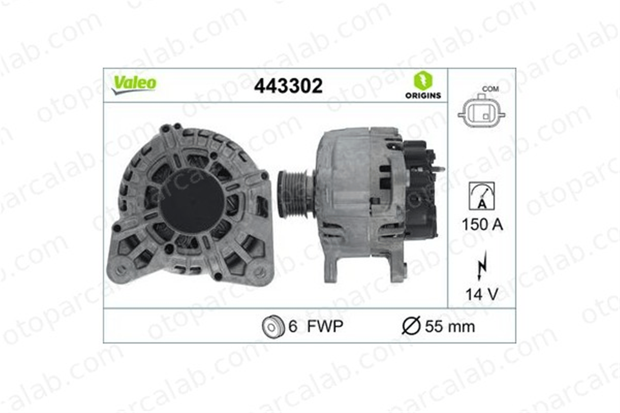 VALEO 443302 Alternatör RENAULT MEGANE IV Grandtour MEGANE IV Sedan 231004EA0A