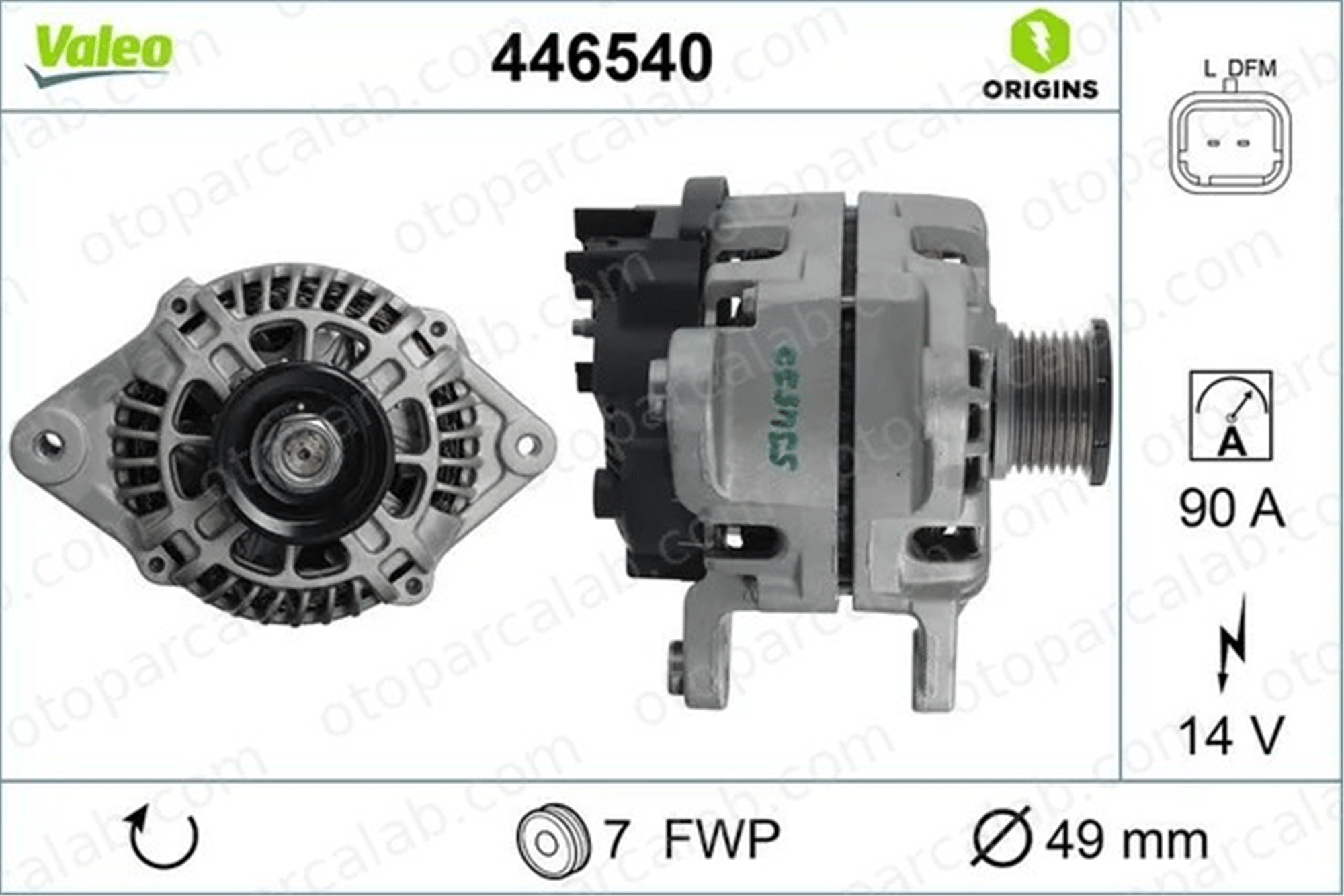 VALEO 446540 Alternatör RENAULT TWINGO III DACIA DOKKER Express Kasa/büyük limuzin 231003071R 231007813R