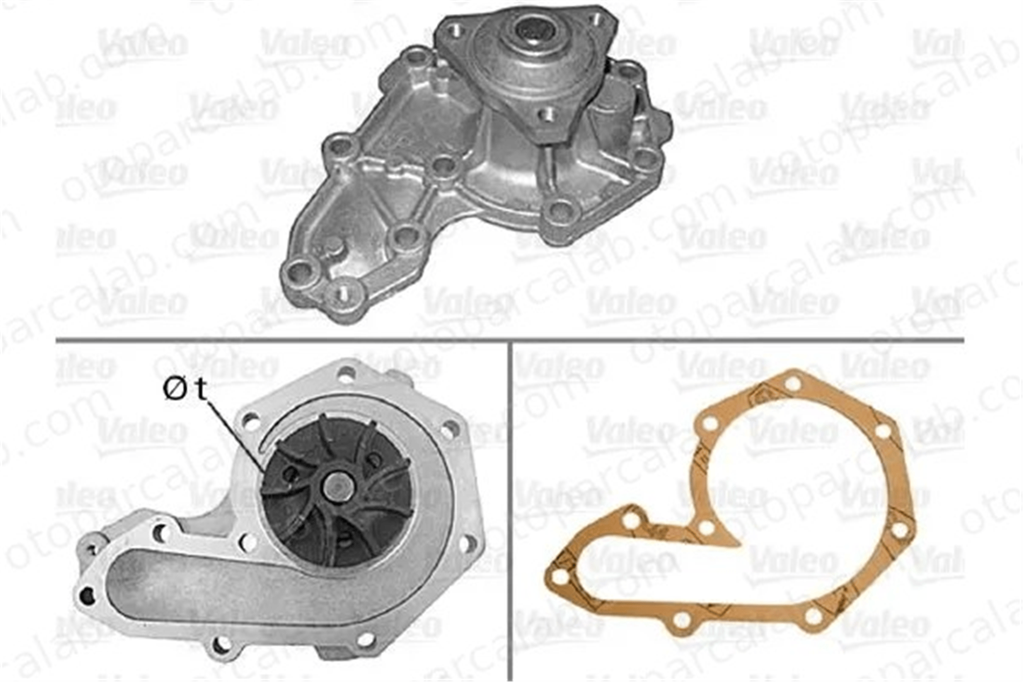 VALEO 506019 Devirdaim Su Pompası RENAULT MEGANE I Classic 19 II Chamade 210107370R 7701473365