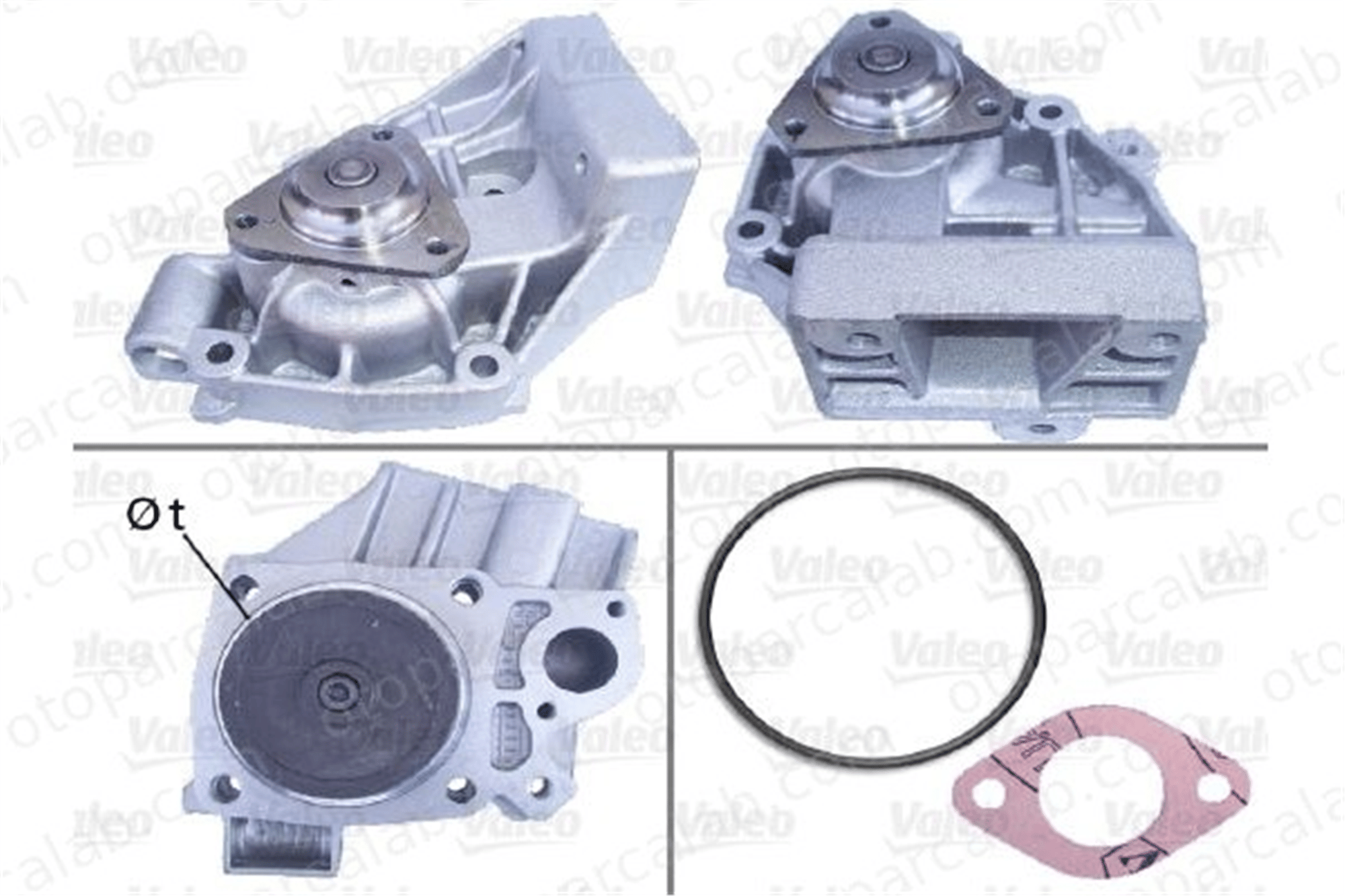 VALEO 506514 Devirdaim Su Pompası FIAT DUCATO Panelvan/Van DUCATO Platform şasi 1201C9 1201F8