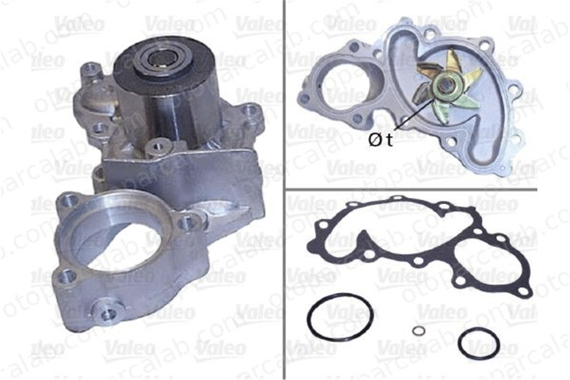 VALEO 506543 Devirdaim Su Pompası TOYOTA COROLLA COROLLA Liftback 1610069187 1610069205