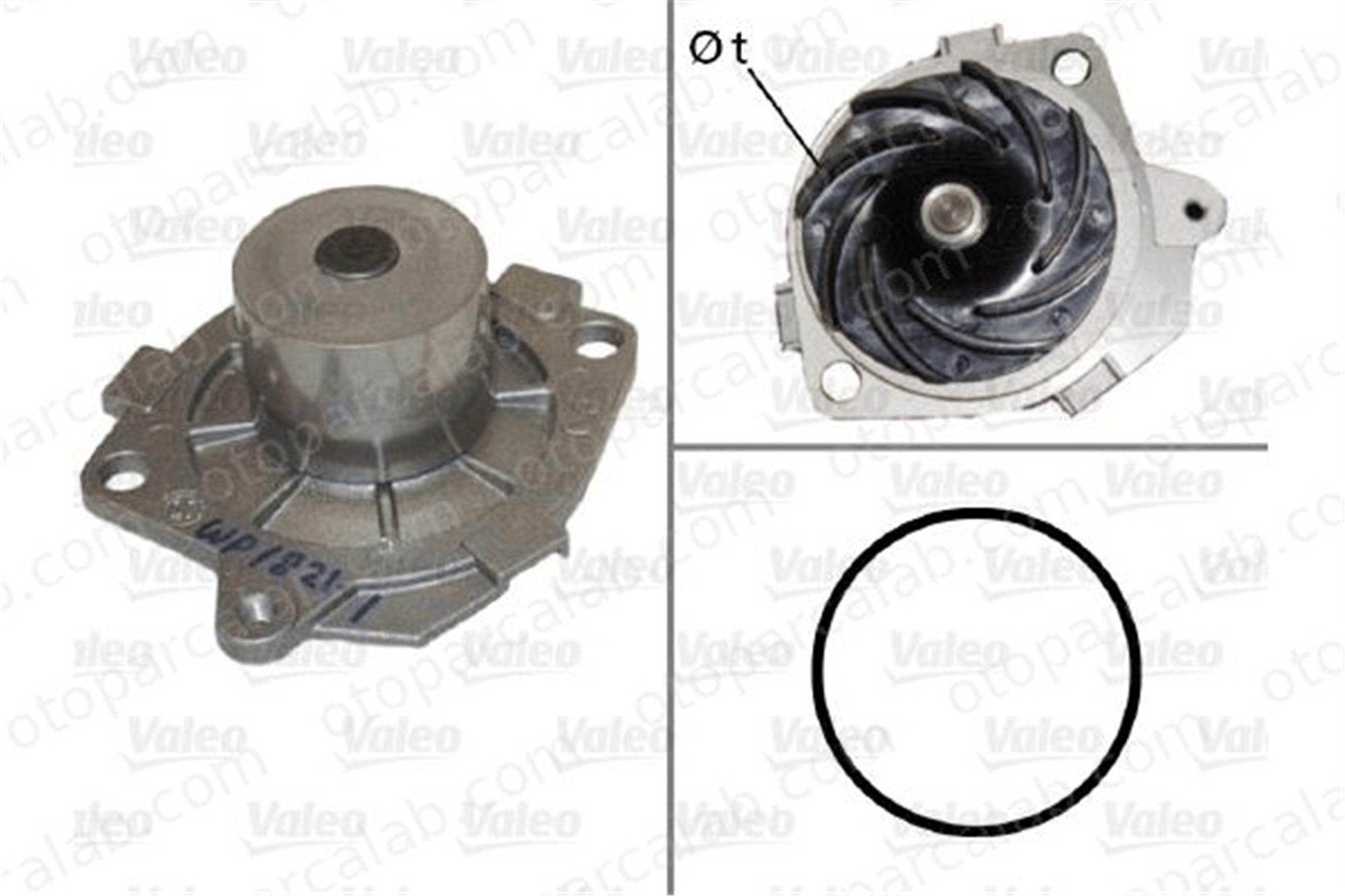 VALEO 506590 Devirdaim Su Pompası ALFA ROMEO 156 156 Sportwagon 46515970 46432248