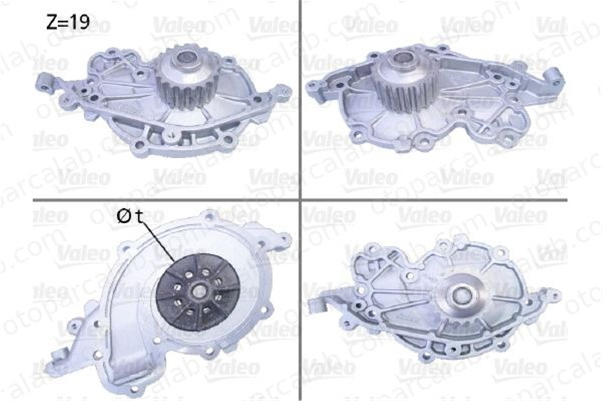 VALEO 506637 Devirdaim Su Pompası RENAULT LAGUNA I LAGUNA I Grandtour 7700106101 7700107845