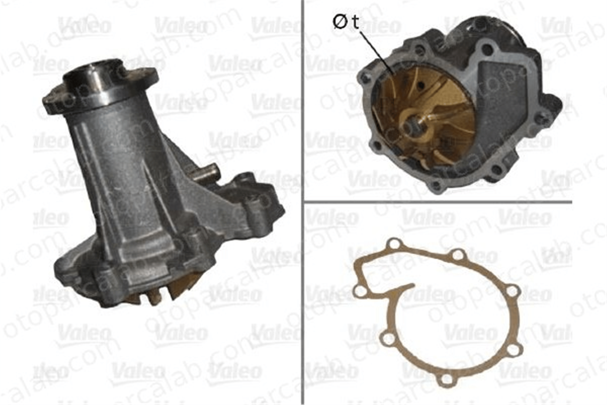 VALEO 506671 Devirdaim Su Pompası MERCEDES-BENZ 124 Sedan E-SERISI T-Model A6052000820 6052000120