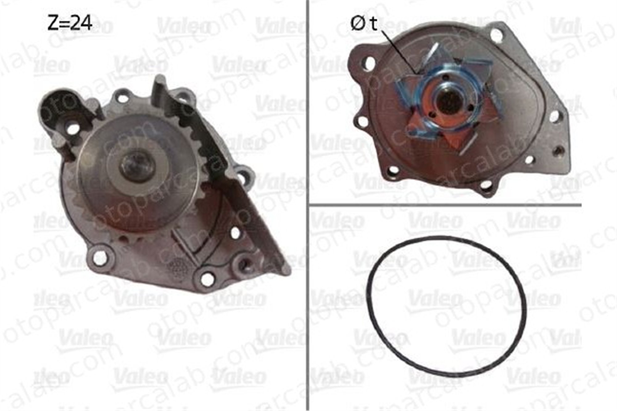 VALEO 506696 Devirdaim Su Pompası ROVER 200 II Hatchback 25 I Hatchback GWP333 PEB10051