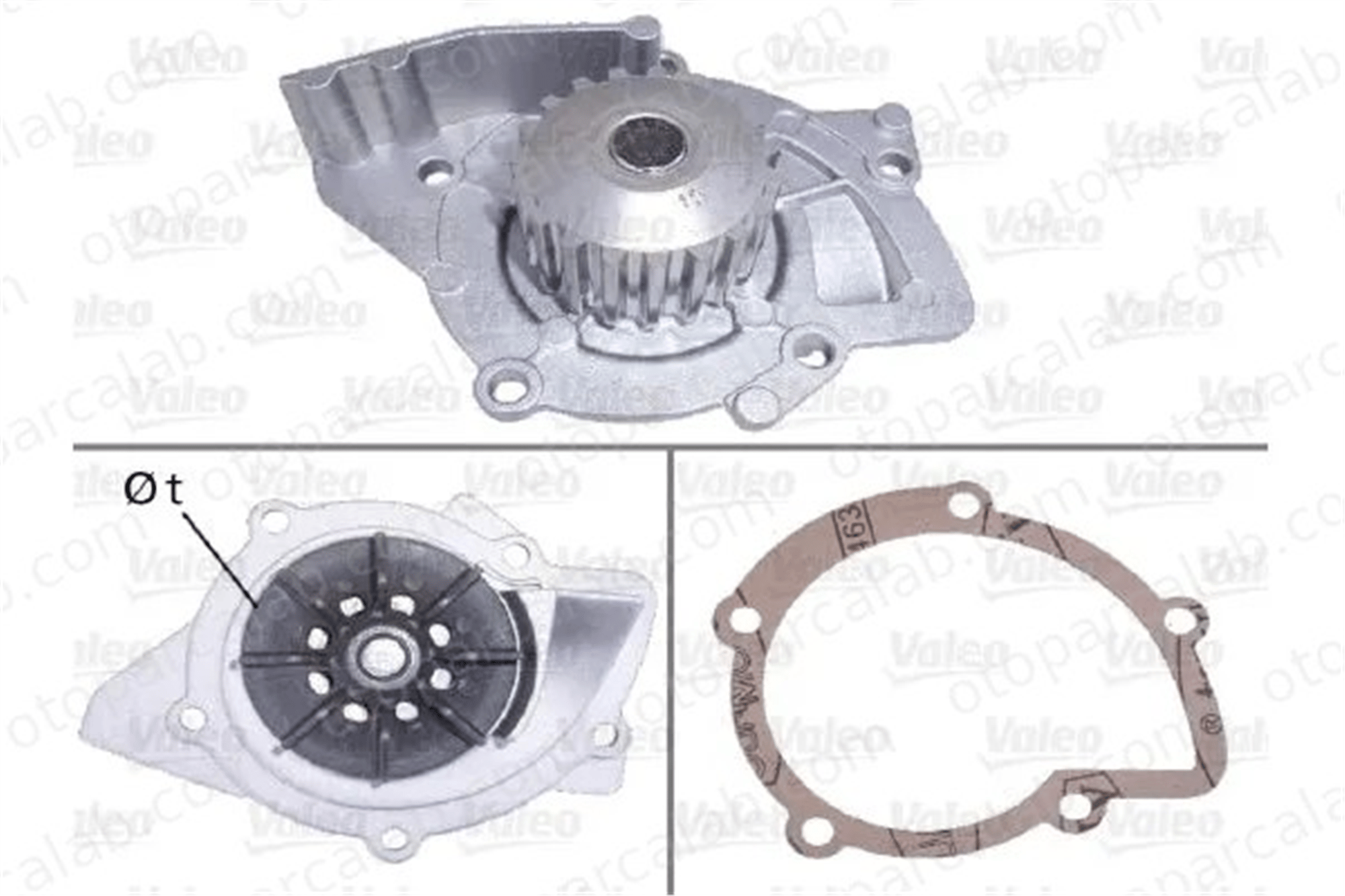 VALEO 506719 Devirdaim Su Pompası CITROËN C8 FORD GALAXY II 3M5Q8591EA 1609402180