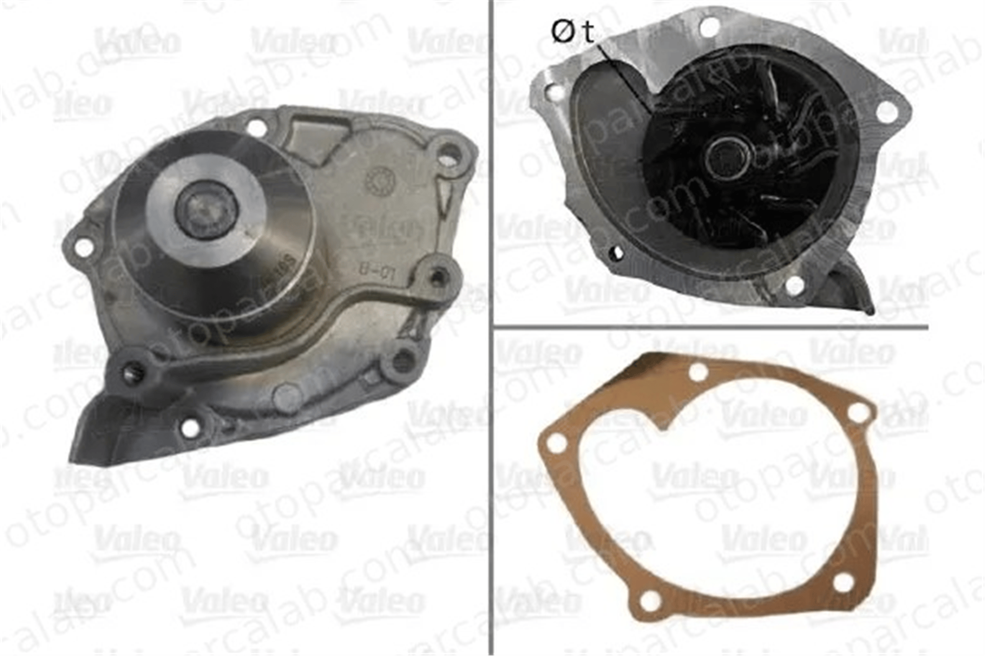 VALEO 506725 Devirdaim Su Pompası RENAULT MEGANE II MEGANE II Station wagon 7701479114 7701474435