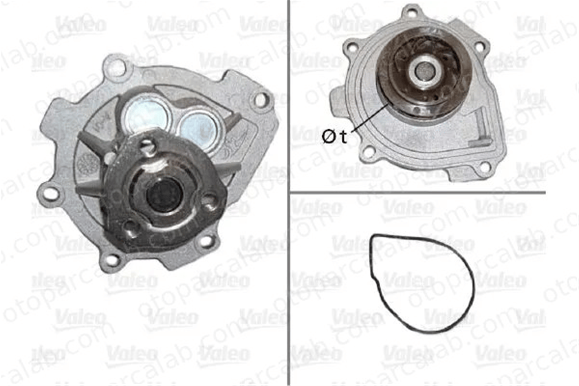 VALEO 506837 Devirdaim Su Pompası OPEL ZAFIRA / ZAFIRA FAMILY B ASTRA H Station wagon 1334142 24405895
