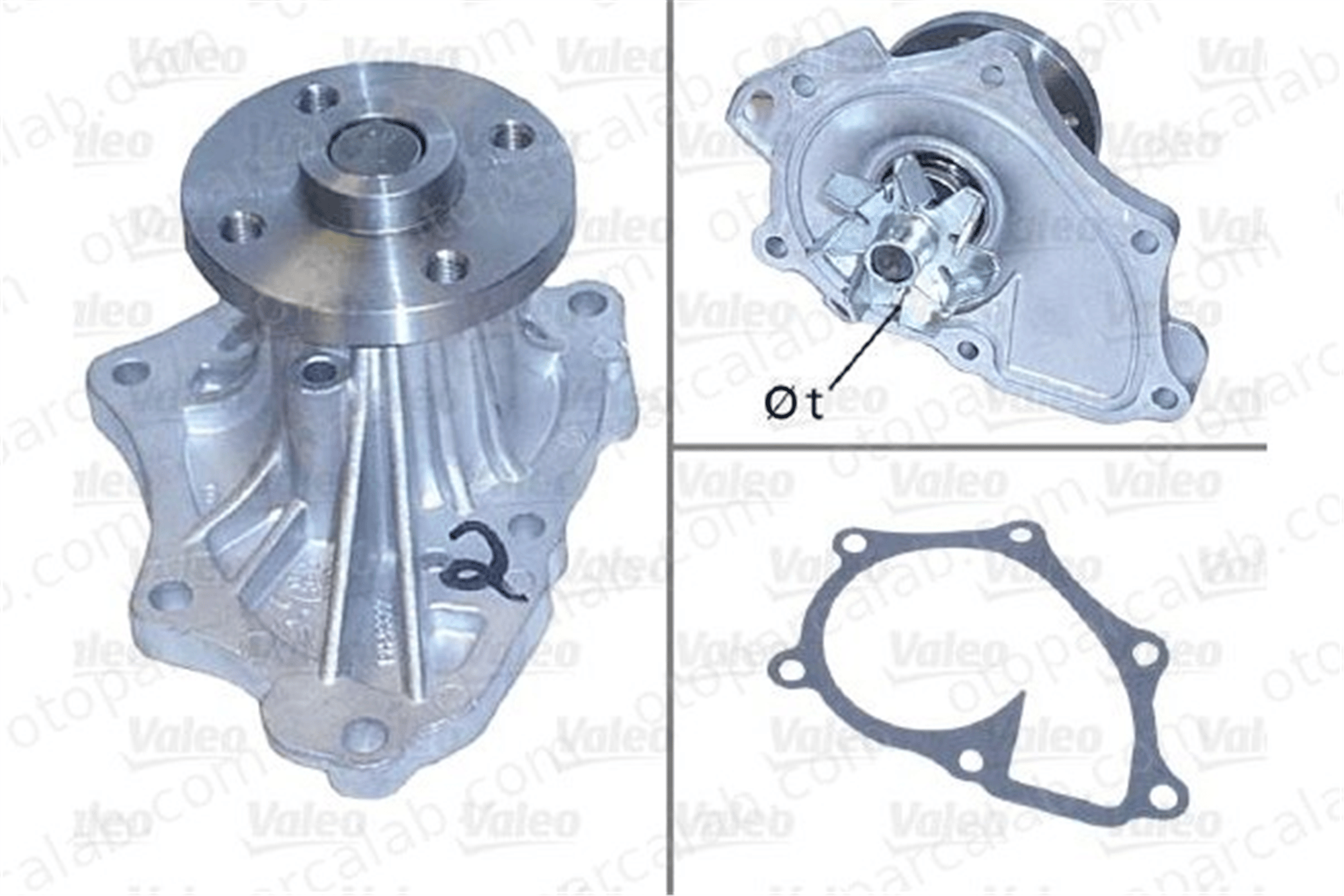 VALEO 506843 Devirdaim Su Pompası TOYOTA AVENSIS AVENSIS Station wagon 161000H030 1610028041