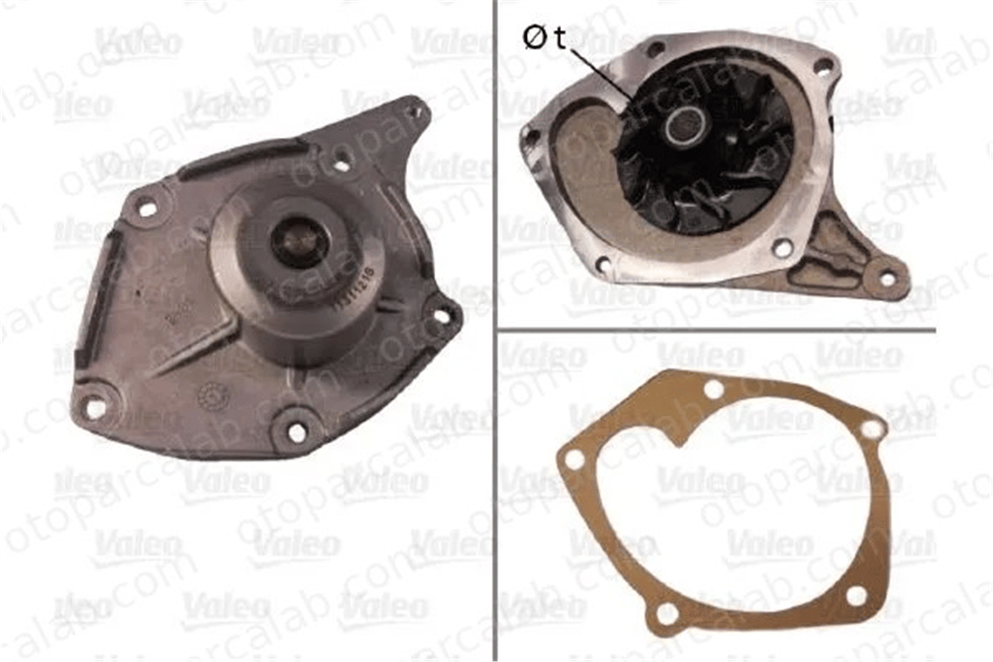VALEO 506863 Devirdaim Su Pompası RENAULT KANGOO Express CLIO II 7701478031 7701475995