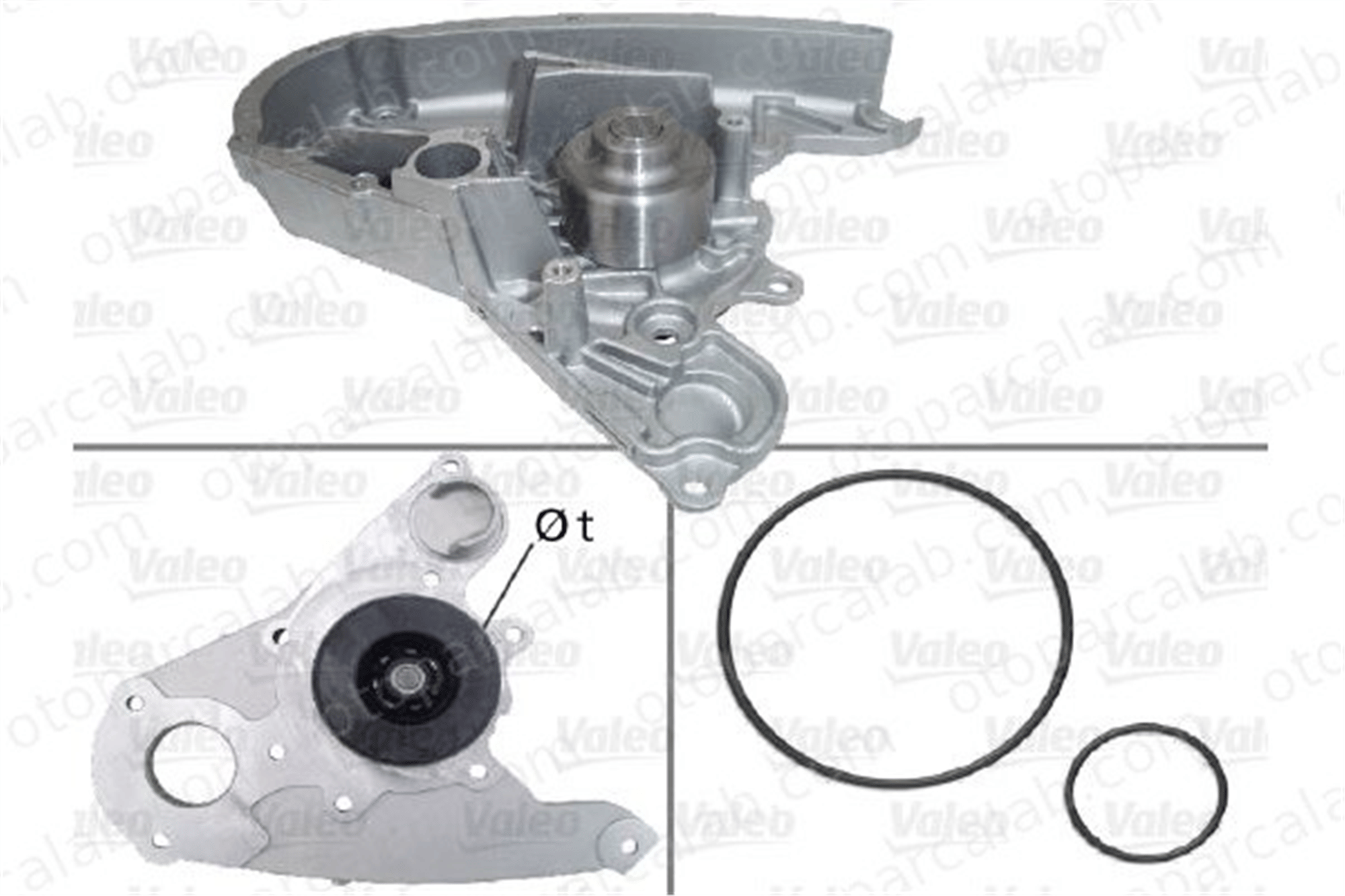 VALEO 506864 Devirdaim Su Pompası IVECO DAILY IV Platform şasi DAILY IV Panelvan/Van 504033770 5802102046
