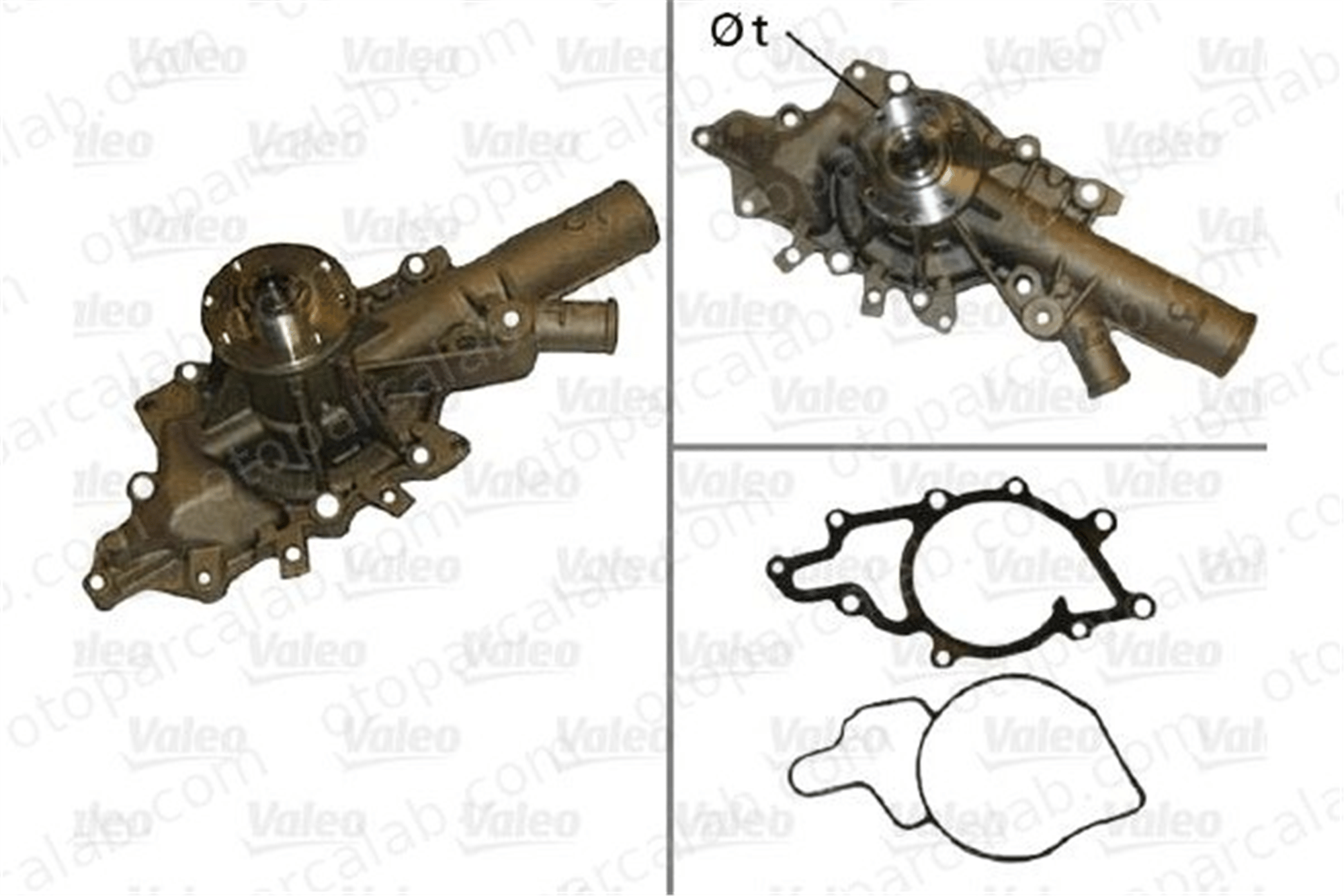 VALEO 506875 Devirdaim Su Pompası MERCEDES-BENZ SPRINTER 3-t Panelvan/Van SPRINTER 4-t Platform şasi A6112001101 5103576AB