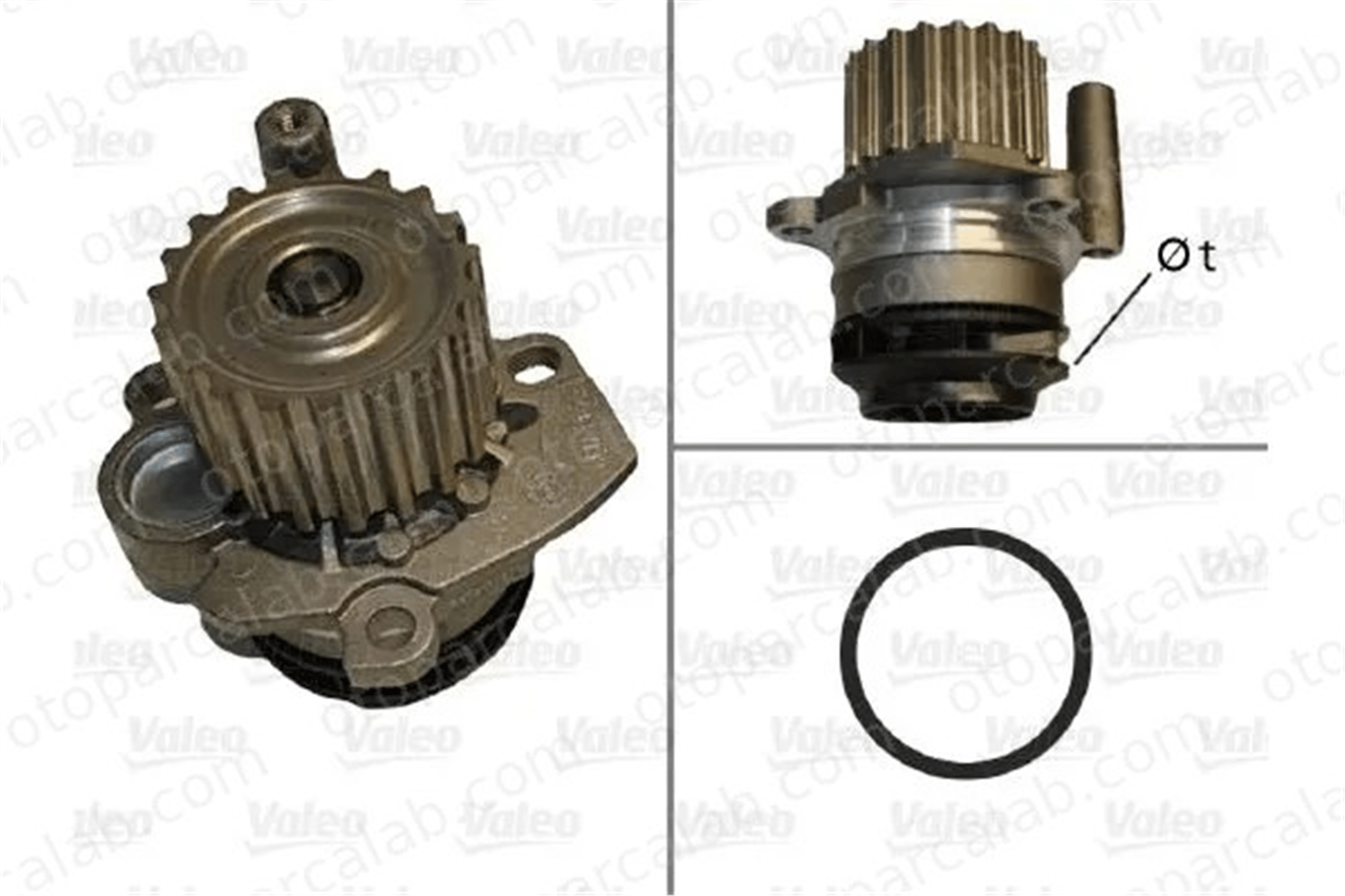 VALEO 506886 Devirdaim Su Pompası AUDI A3 VW PASSAT B6 Variant 38121011C 038121011C