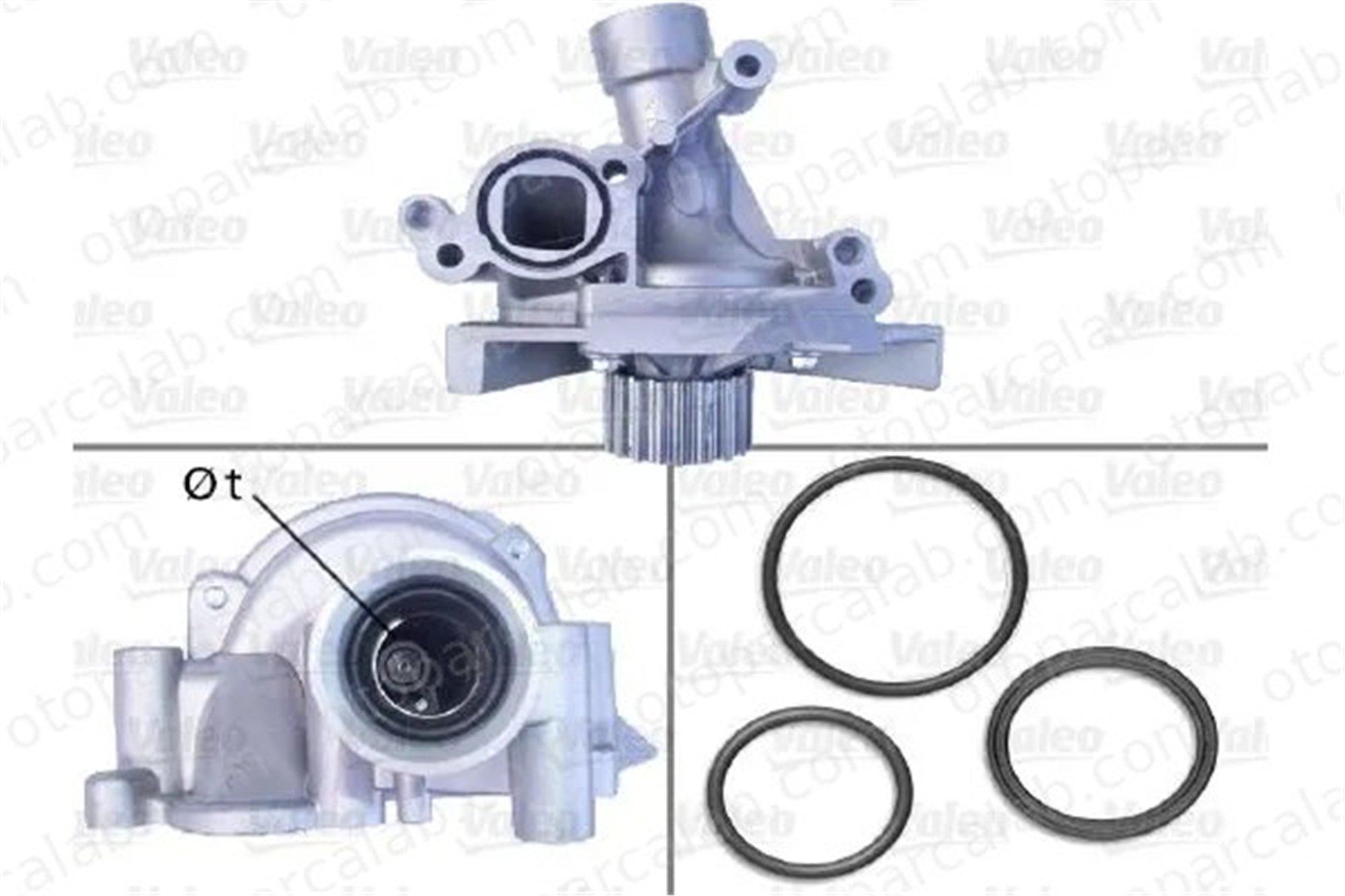 VALEO 506918 Devirdaim Su Pompası PEUGEOT 407 SW 406 Break 1201J2 1201K1