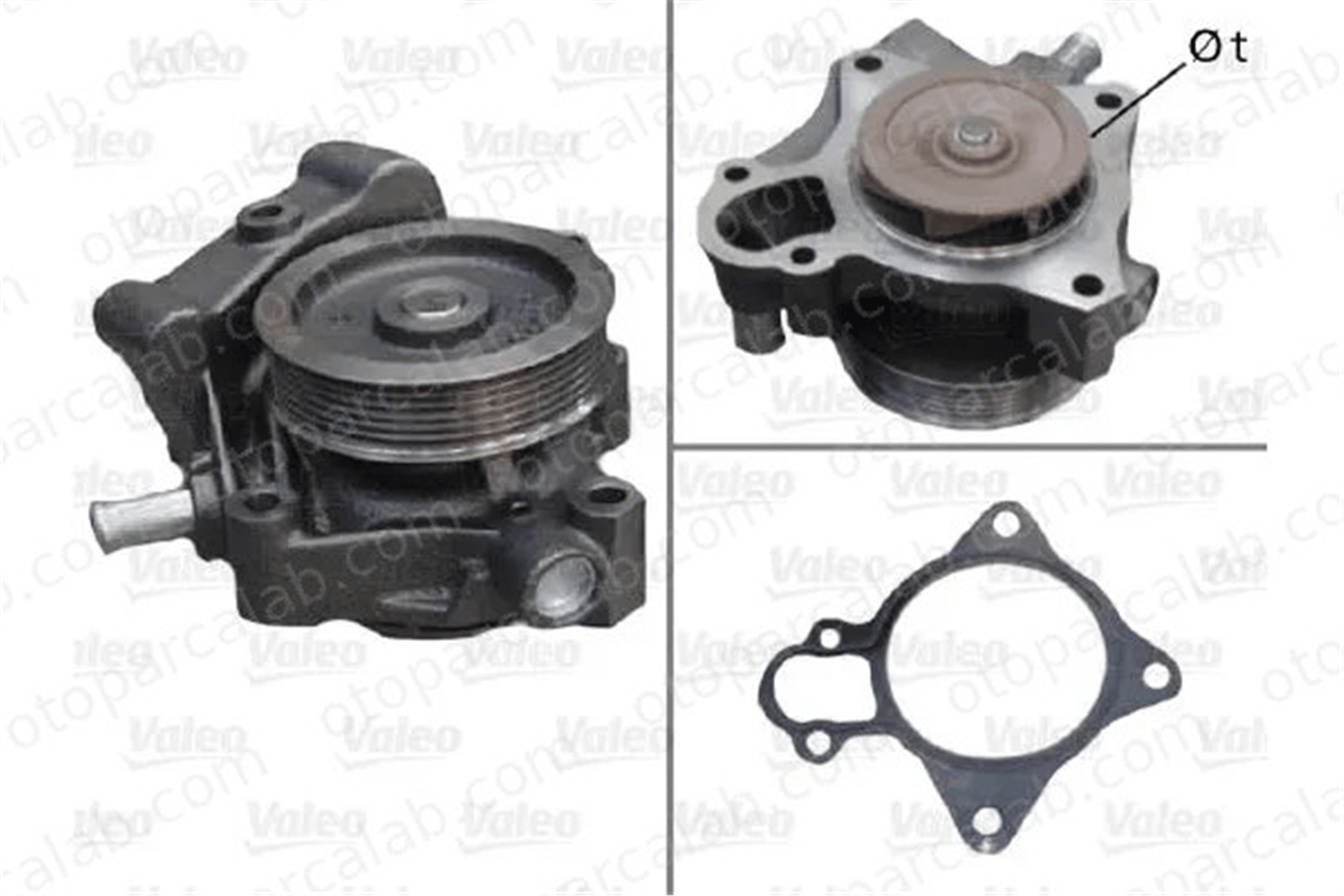 VALEO 506961 Devirdaim Su Pompası FIAT DUCATO Minibüs/Otobüs DUCATO Panelvan/Van 504102572 504248581