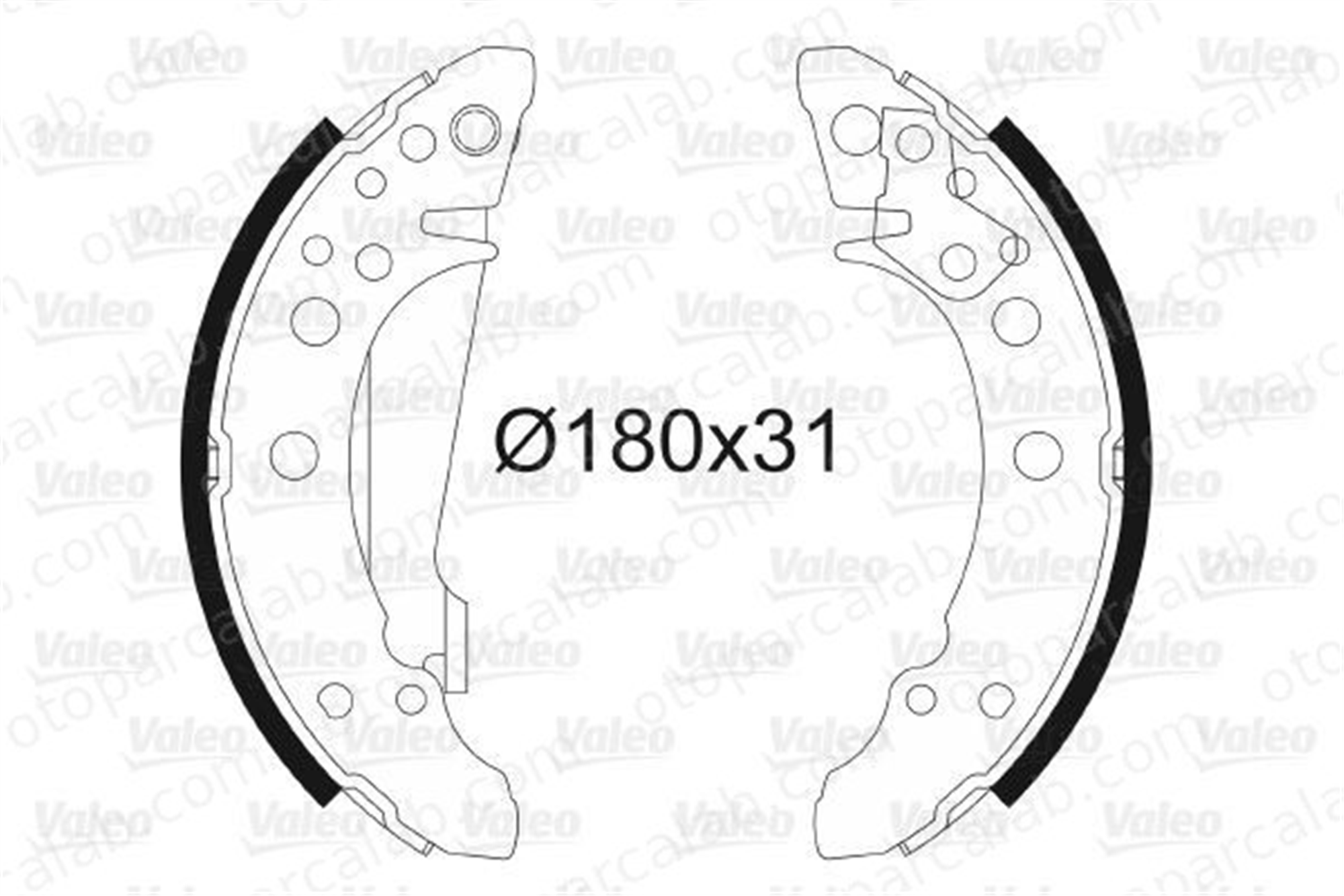VALEO 562020 Fren Pabuçlu Balata Arka VW GOLF II POLO Coupe 171609525A 171609526A