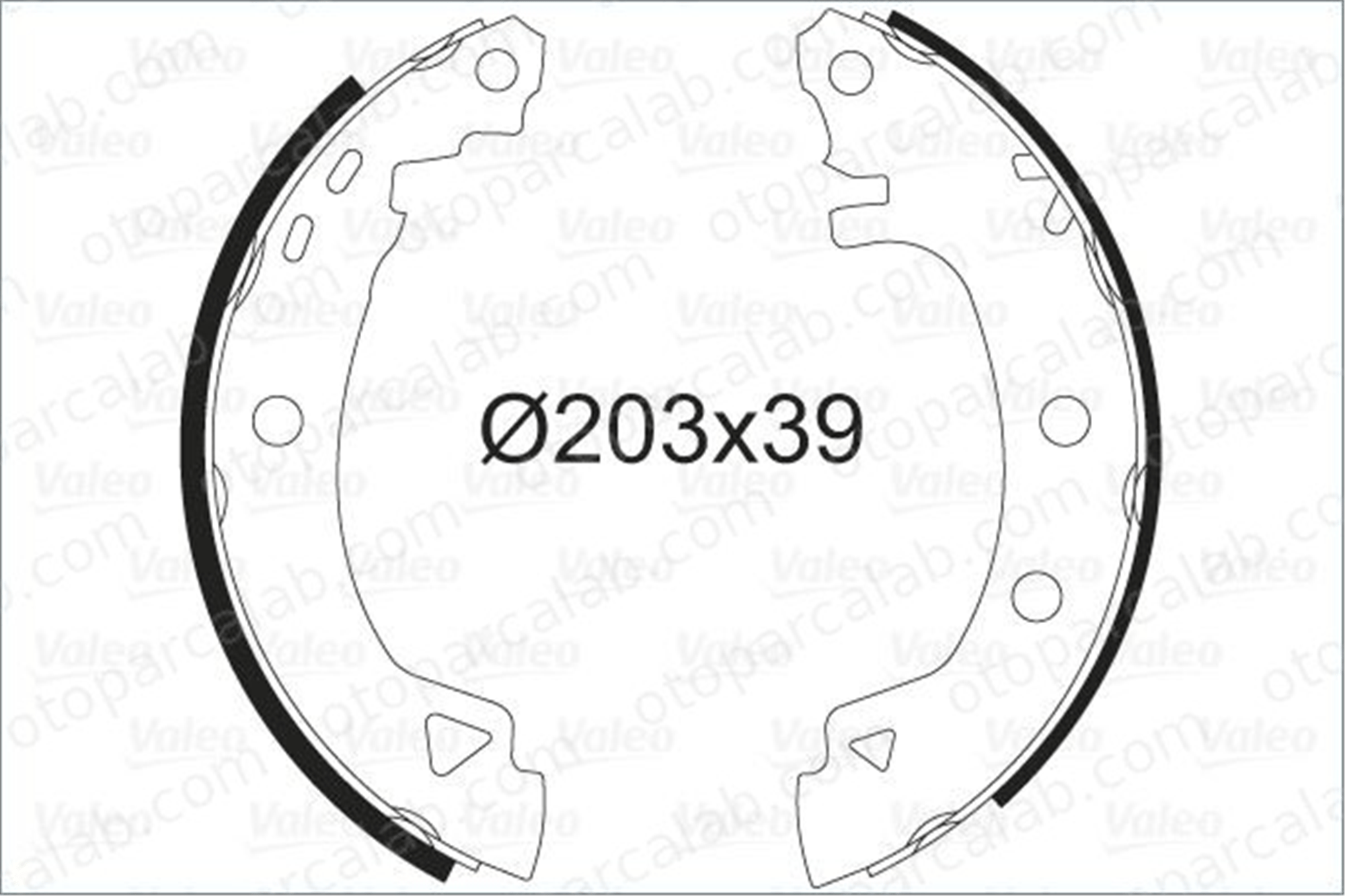 VALEO 562041 Fren Pabuçlu Balata Arka RENAULT RAPID Kasa/büyük limuzin 19 II Chamade 7701202919 95659661
