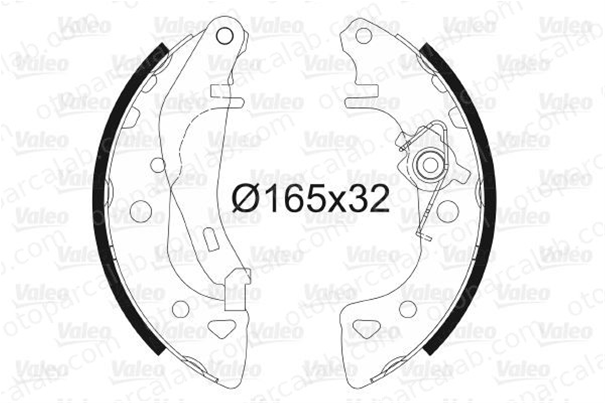 VALEO 562044 Fren Pabuçlu Balata Arka CITROËN AX SAXO 95619515 4241E7