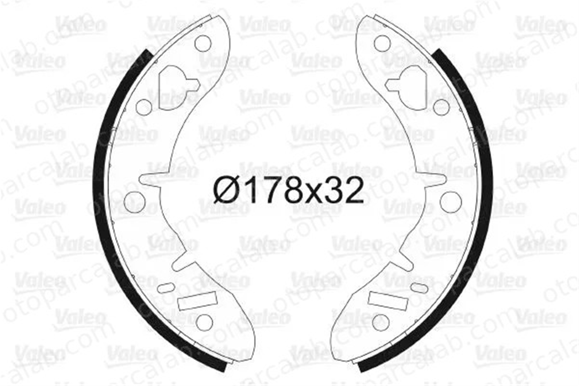 VALEO 562047 Fren Pabuçlu Balata Arka AUSTIN METRO I Fastback ROVER 100 / METRO Hatchback GBS90827AF RTGBS6171