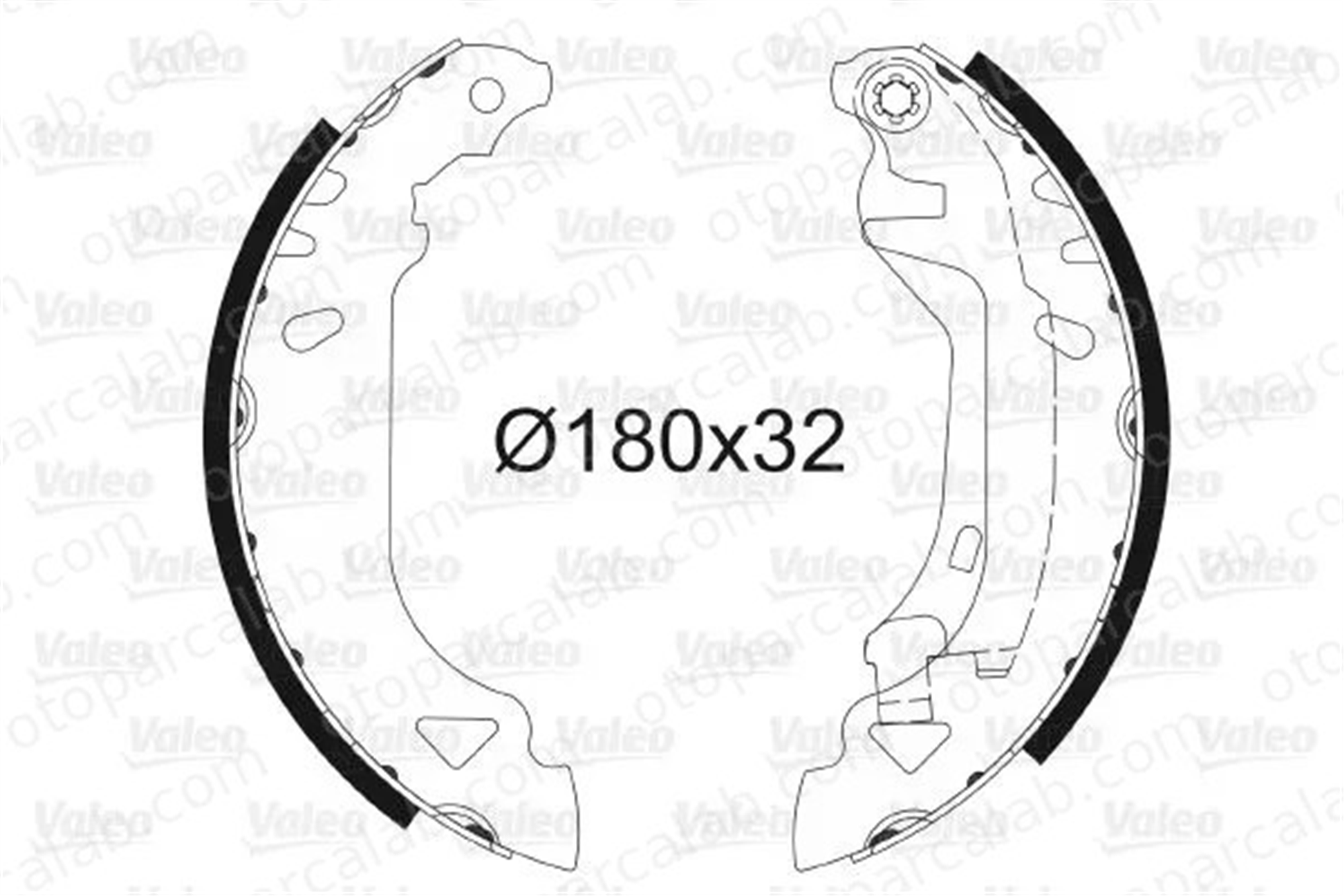 VALEO 562061 Fren Pabuçlu Balata Arka FIAT TIPO PUNTO 5890500 5888433
