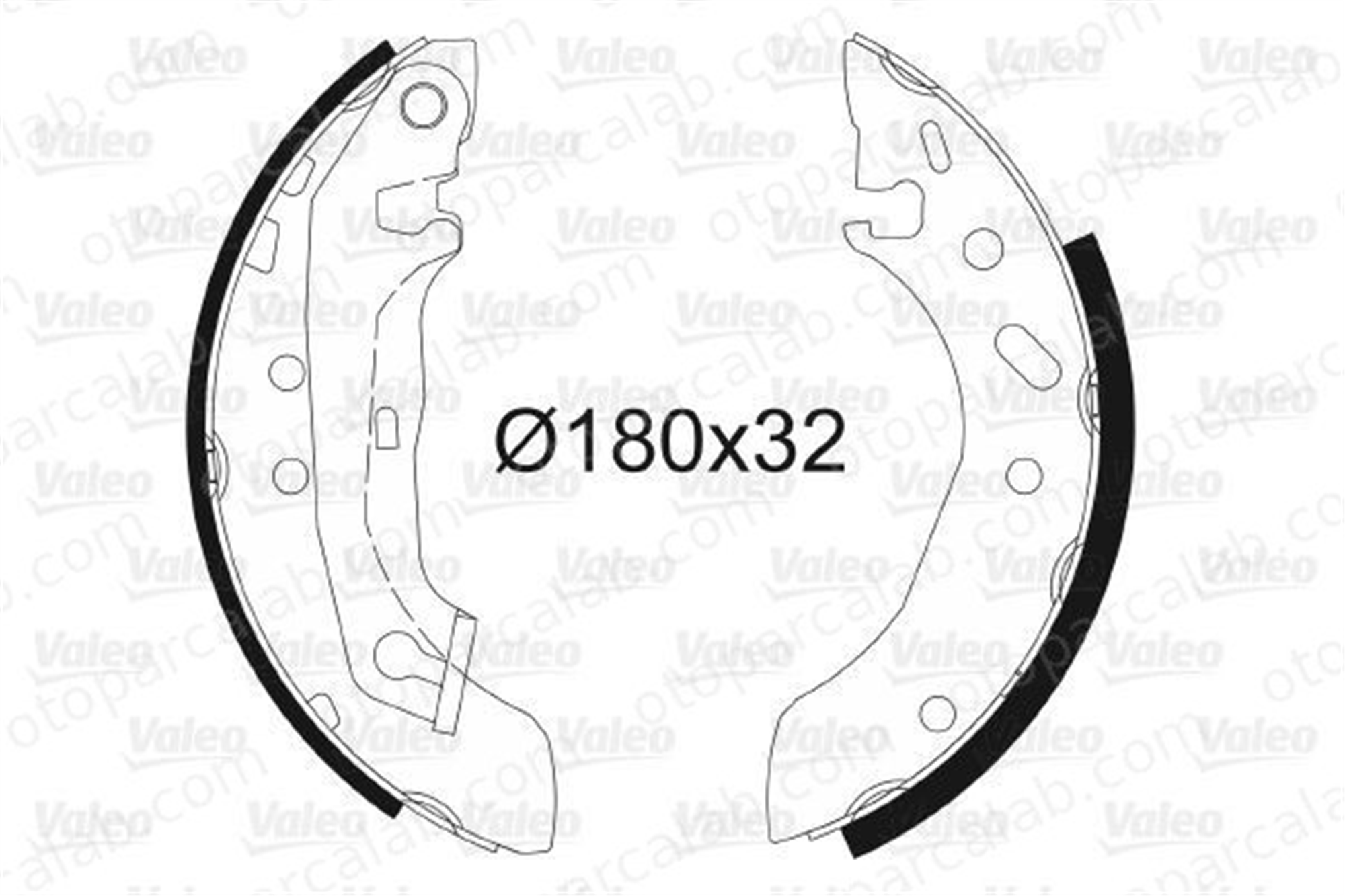 VALEO 562085 Fren Pabuçlu Balata Arka FORD ESCORT V ESCORT V Turnier 1473043 5027751
