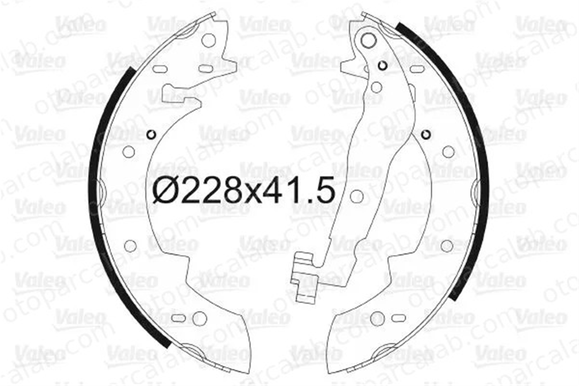VALEO 562105 Fren Pabuçlu Balata Arka RENAULT 21 Station wagon PEUGEOT 305 II 7701202381 423805