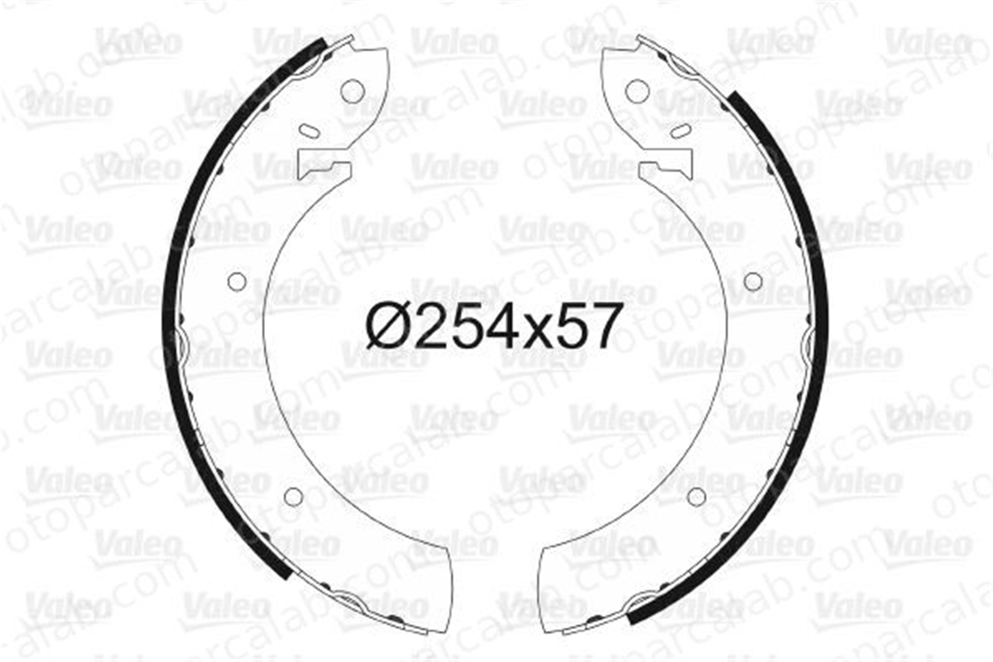 VALEO 562108 Fren Pabuçlu Balata Arka FORD GRANADA Turnier P 100 I 5020419 1610955