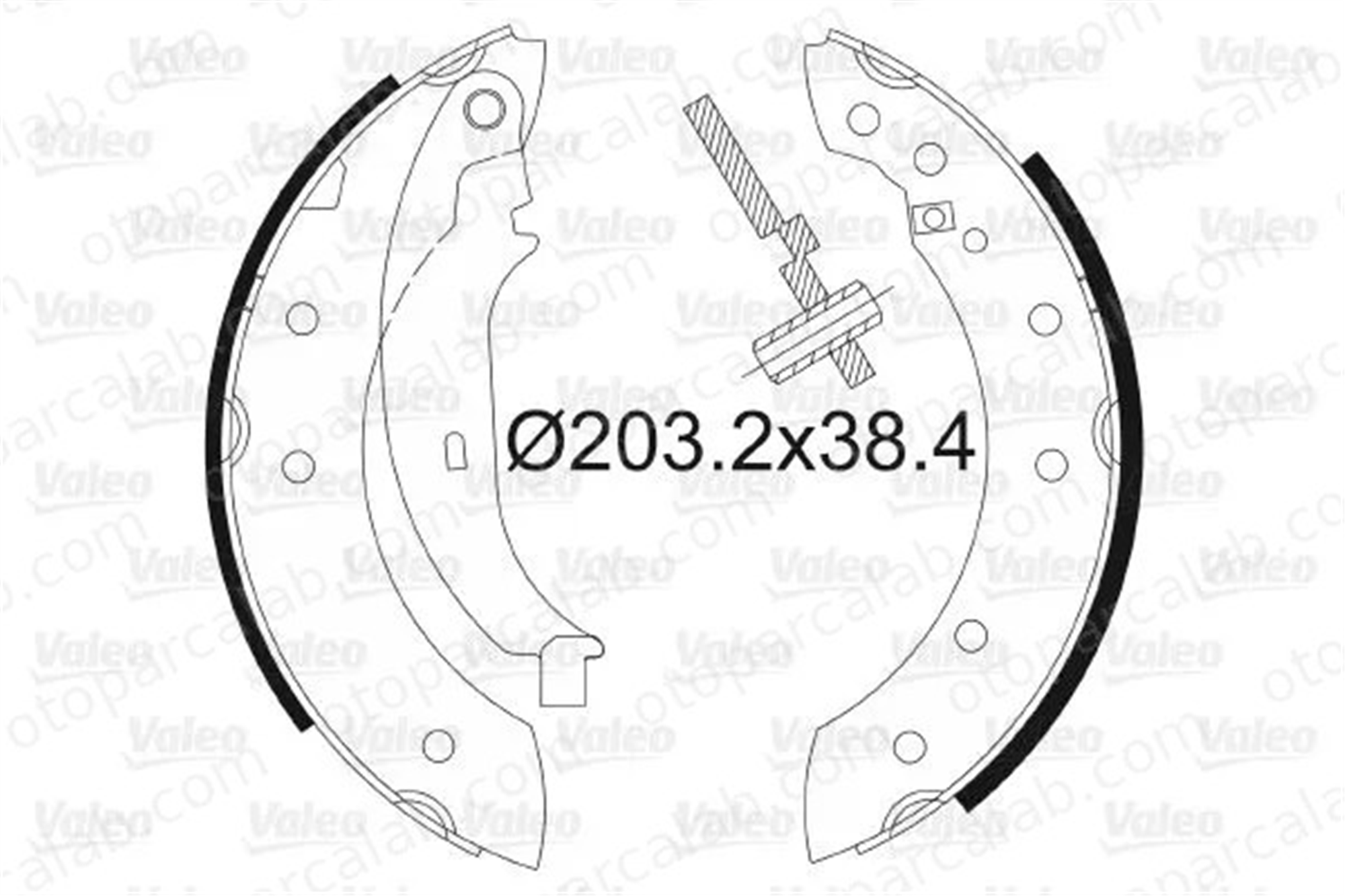 VALEO 562581 Fren Pabuçlu Balata Arka RENAULT CLIO II THALIA I 7701206962 4241J1