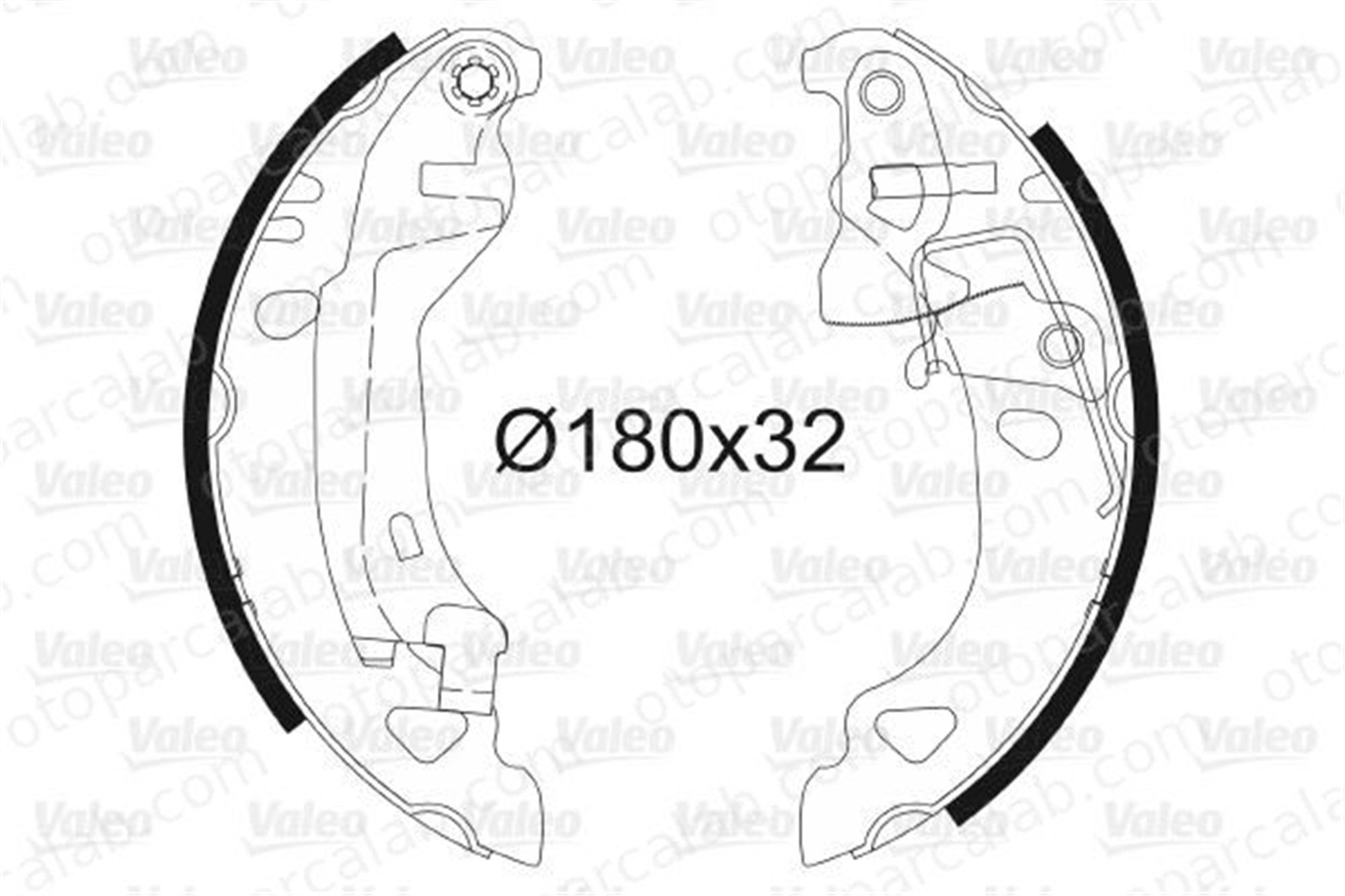 VALEO 562582 Fren Pabuçlu Balata Arka FIAT PUNTO LANCIA Y 5890500 71738378
