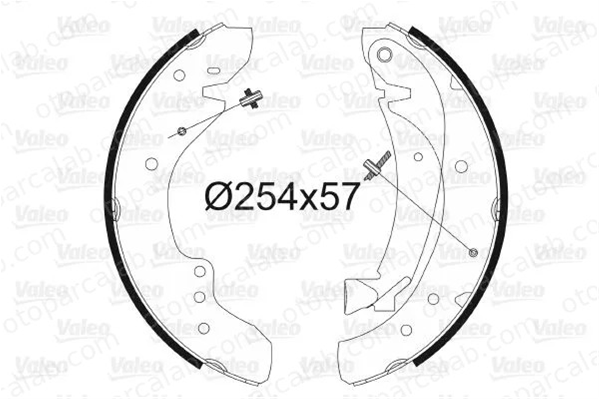 VALEO 562584 Fren Pabuçlu Balata Arka FIAT DUCATO Panelvan/Van CITROËN JUMPER Panelvan/Van 4241H4 77362429
