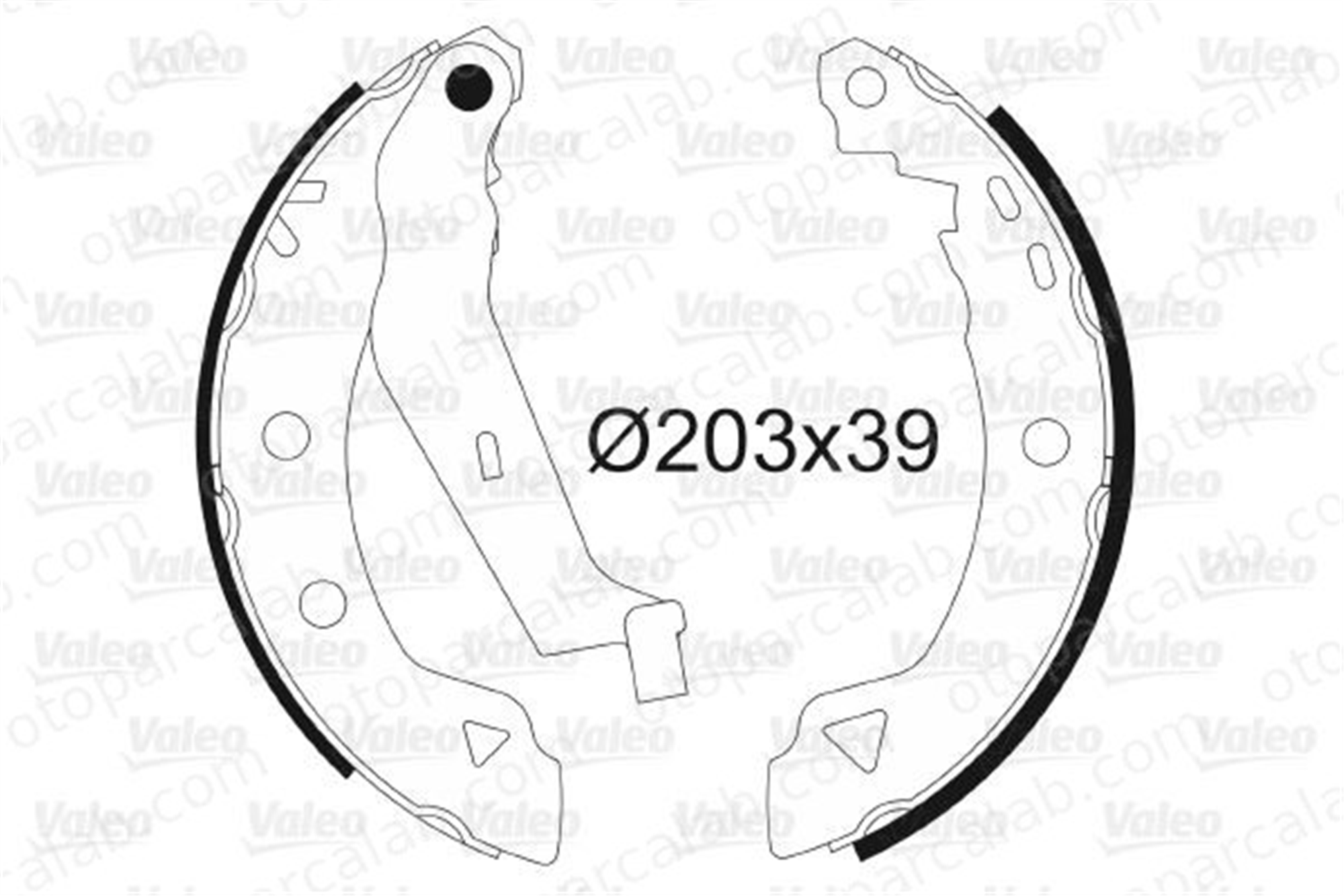 VALEO 562589 Fren Pabuçlu Balata Arka FIAT BRAVA BRAVO I 9950814 009950814