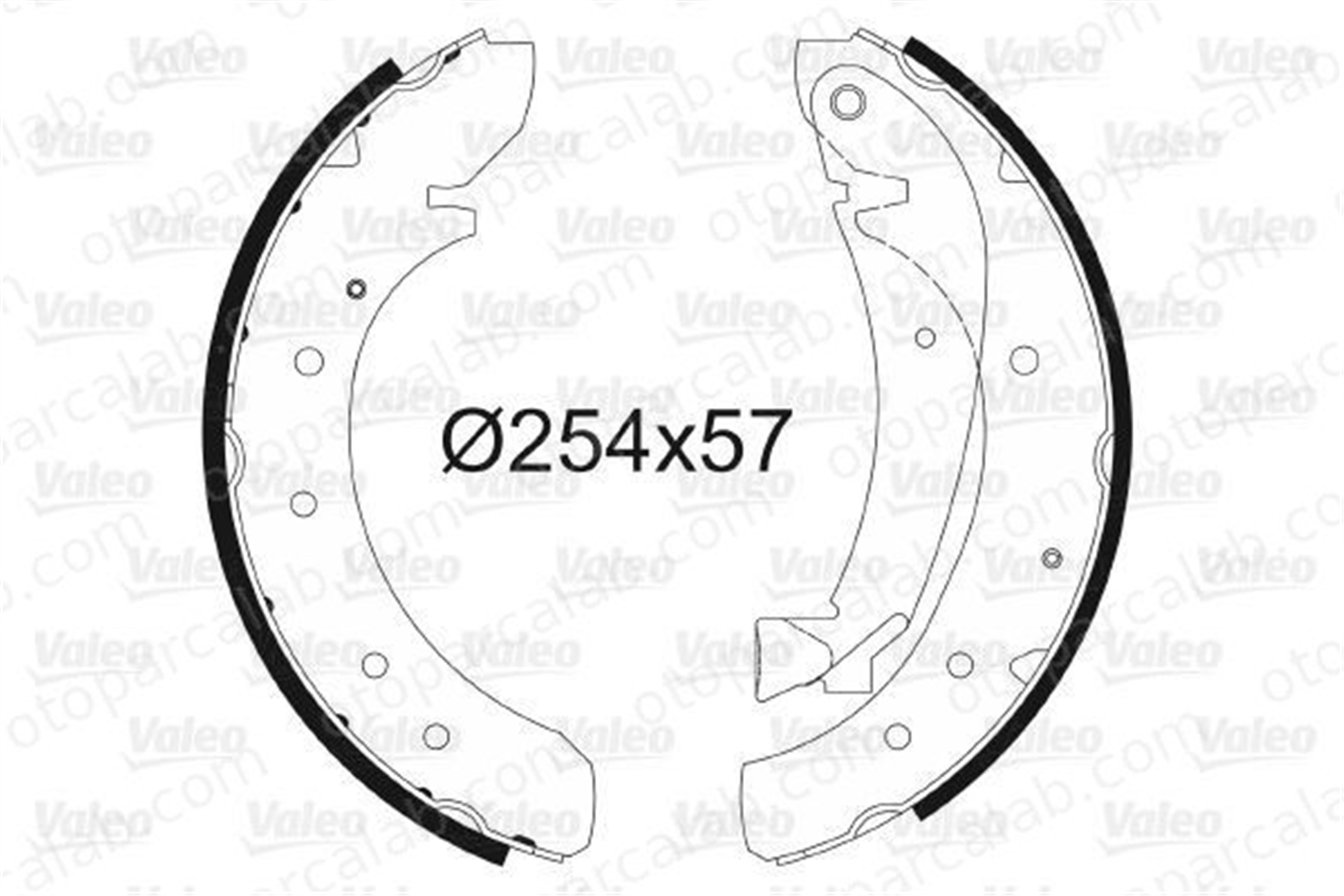 VALEO 562627 Fren Pabuçlu Balata Arka FIAT DUCATO Panelvan/Van DUCATO Platform şasi 4241H5 77362428