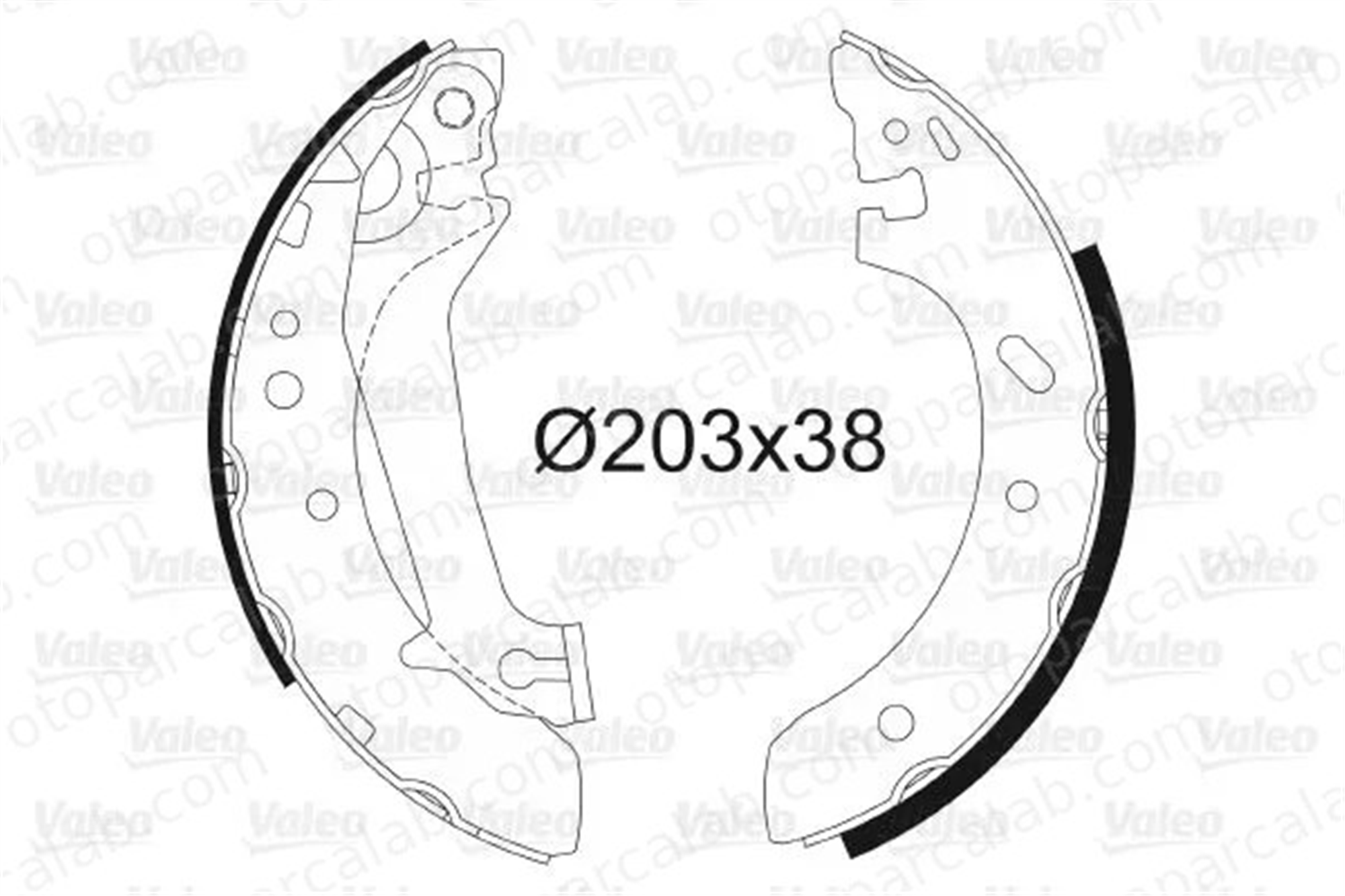 VALEO 562632 Fren Pabuçlu Balata Arka FORD ESCORT VI ESCORT VI Sedan 1005968 1017209