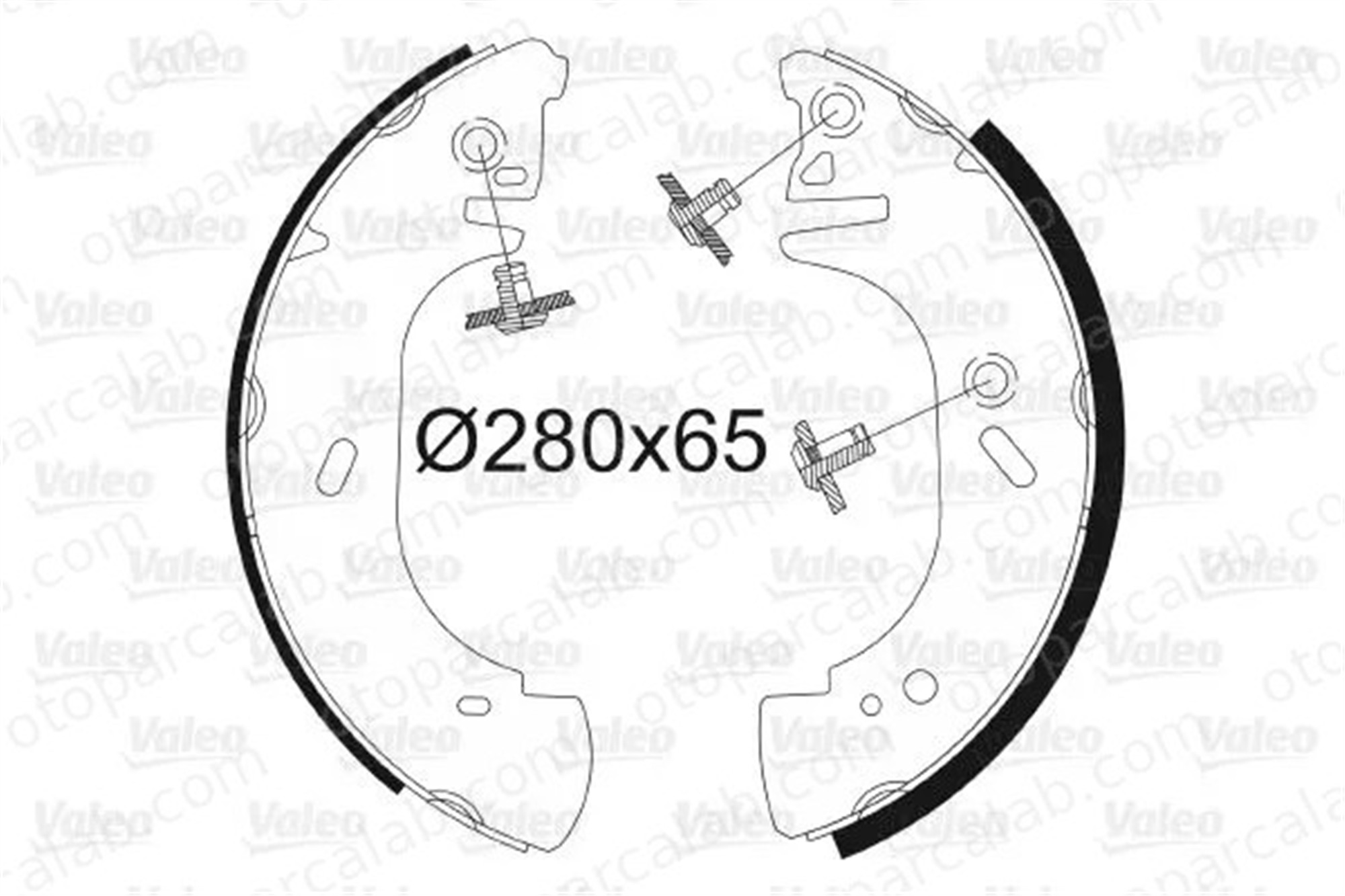 VALEO 562636 Fren Pabuçlu Balata Arka OPEL MOVANO A Panelvan/Van FORD TRANSIT Panelvan/Van 7701205290 1014317