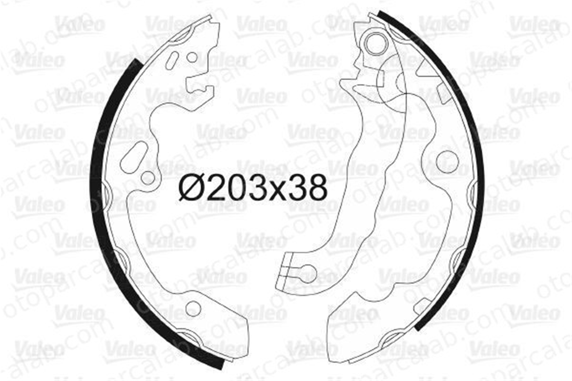 VALEO 562648 Fren Pabuçlu Balata Arka FORD FOCUS I FOCUS I Turnier 1087597 1075549
