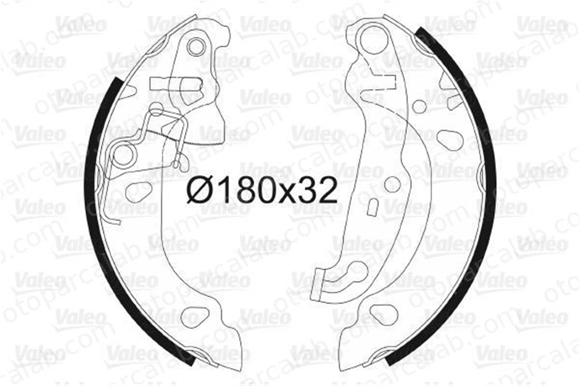 VALEO 562771 Fren Pabuçlu Balata Arka FORD FIESTA IV KA 1106632 1123789