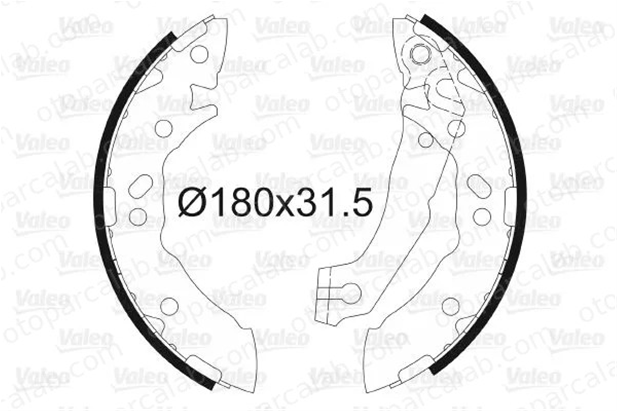 VALEO 562776 Fren Pabuçlu Balata Arka HYUNDAI ACCENT I ACCENT Sedan 5830522A01