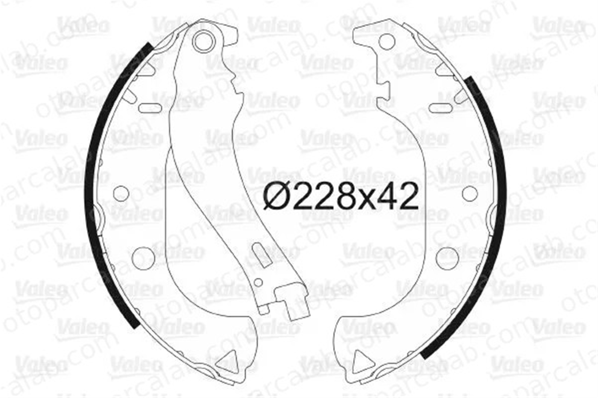 VALEO 562806 Fren Pabuçlu Balata Arka FIAT DOBLO Kasa/büyük limuzin DOBLO MPV 7082149 77362452