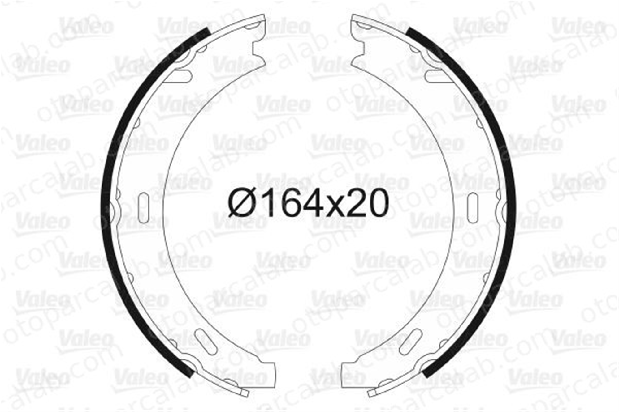 VALEO 562807 Fren Pabuçlu Balata Arka MERCEDES-BENZ C-SERISI C-SERISI T-Model 5096552AA 4144200320