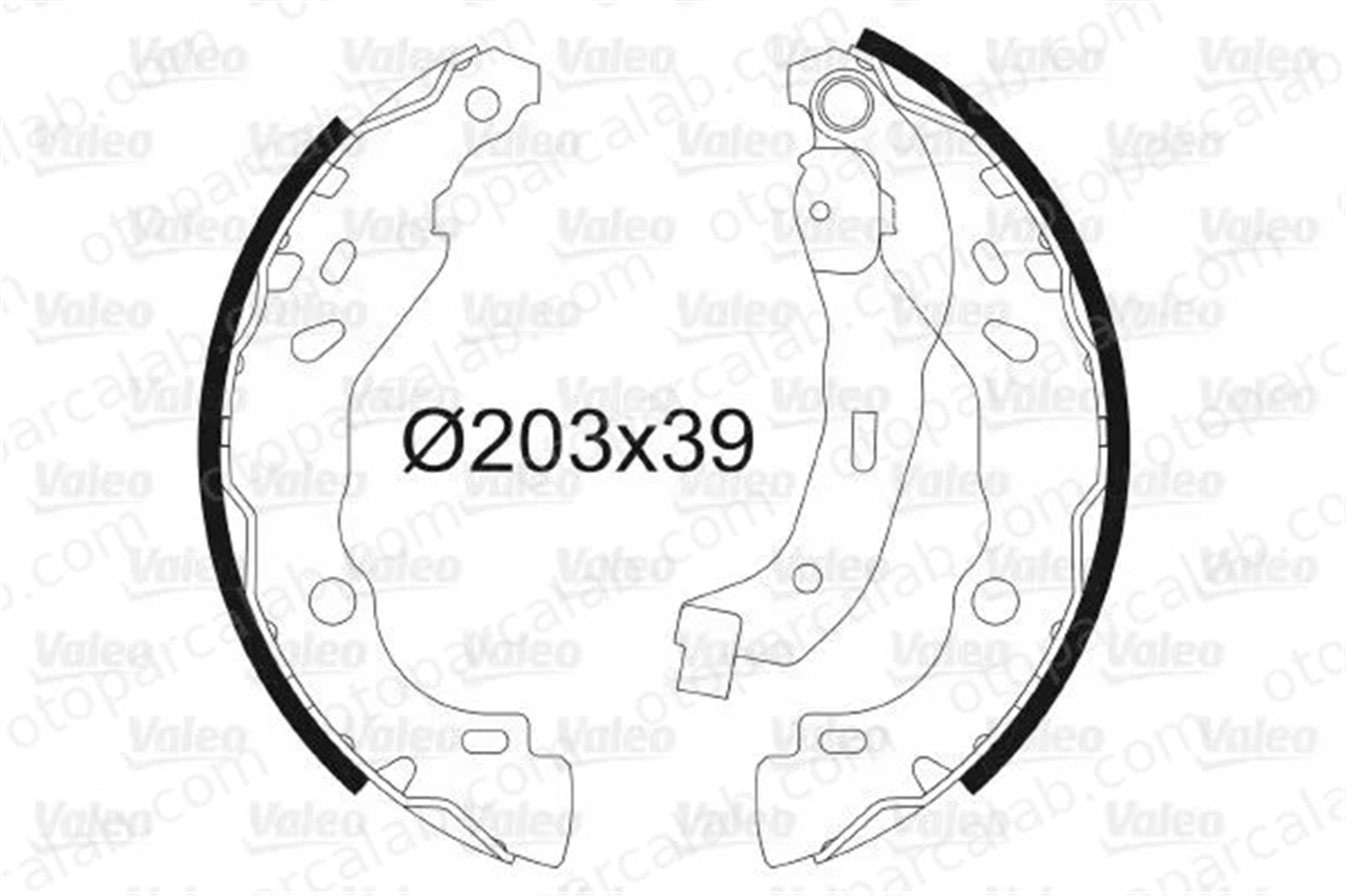 VALEO 562810 Fren Pabuçlu Balata Arka RENAULT CLIO II DACIA LOGAN 7701207178 440609415R