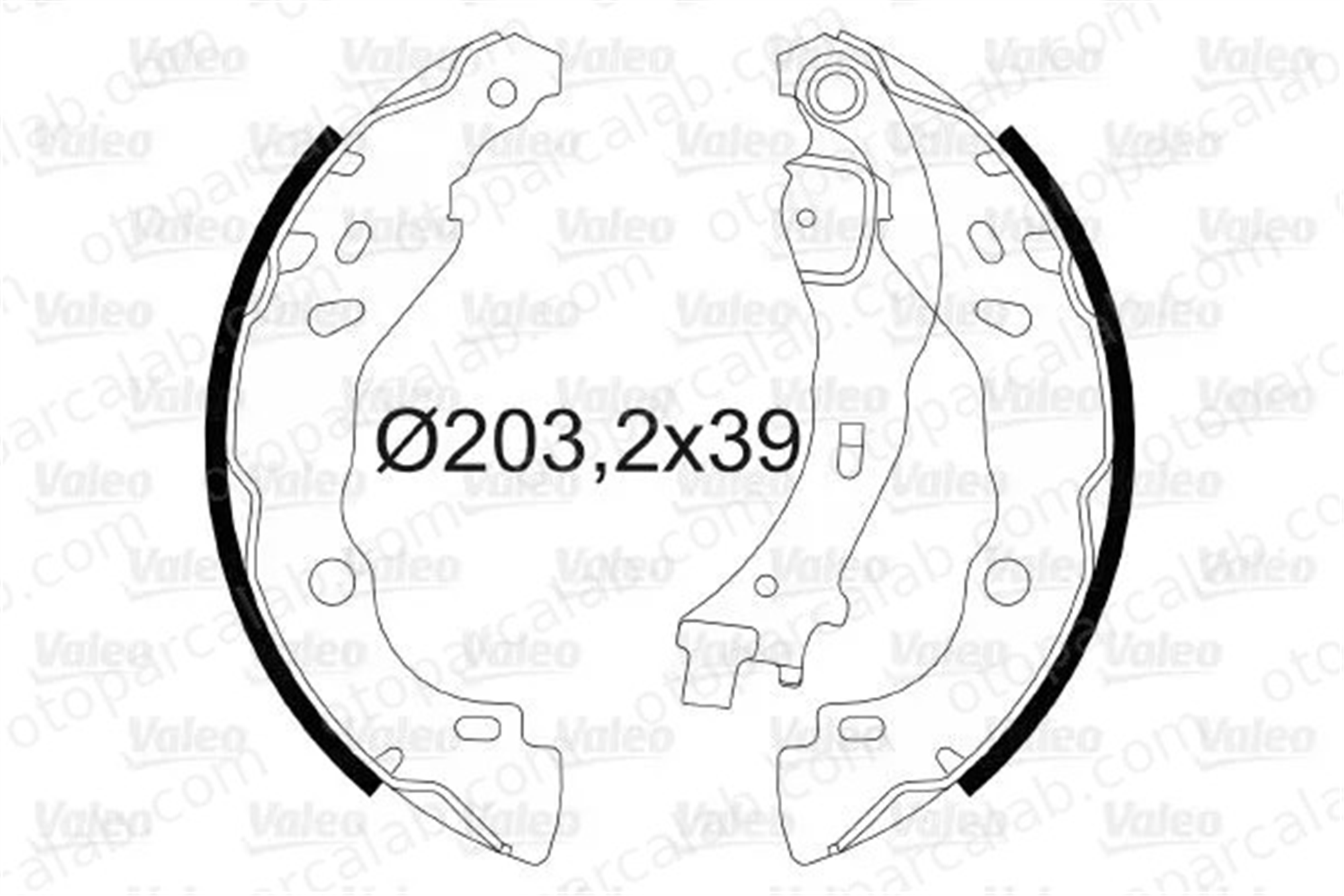 VALEO 564006 Fren Pabuçlu Balata Arka CITROËN C3 I LANCIA YPSILON 77362365 4241L7