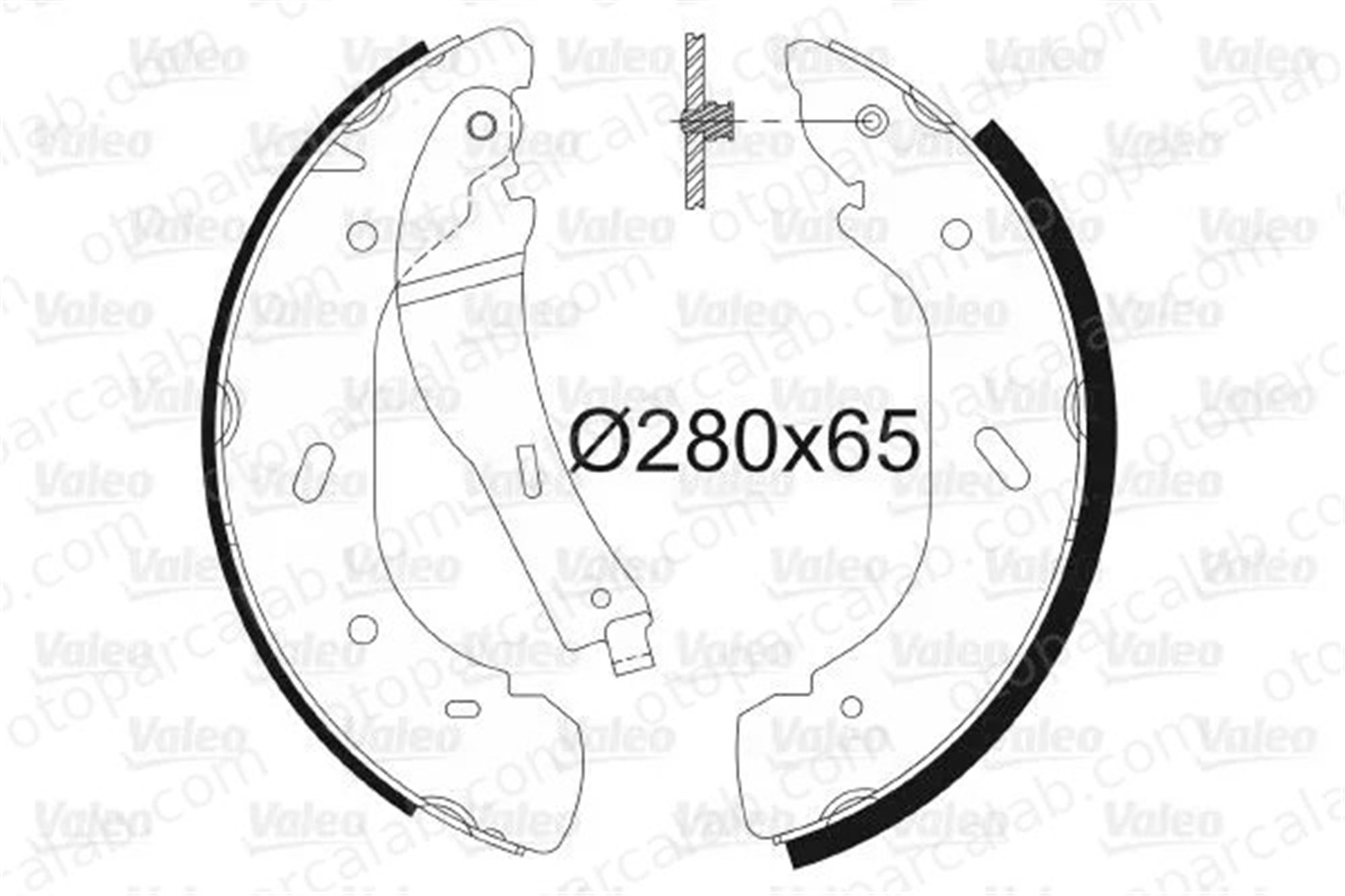 VALEO 564012 Fren Pabuçlu Balata Arka FORD TRANSIT Panelvan/Van TRANSIT Platform şasi 4055724 1227046