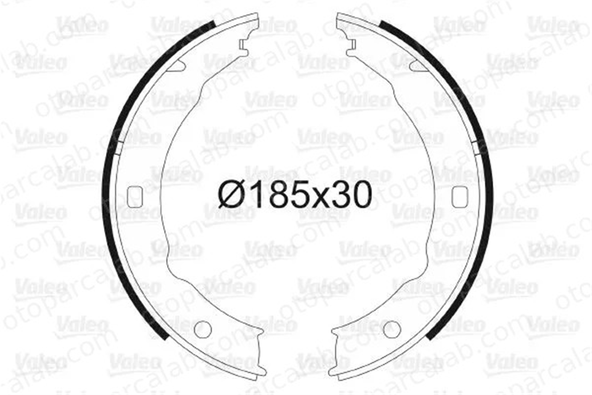 VALEO 564018 Fren Pabuçlu Balata Arka PEUGEOT 406 Break 406 4241J7 4241K4