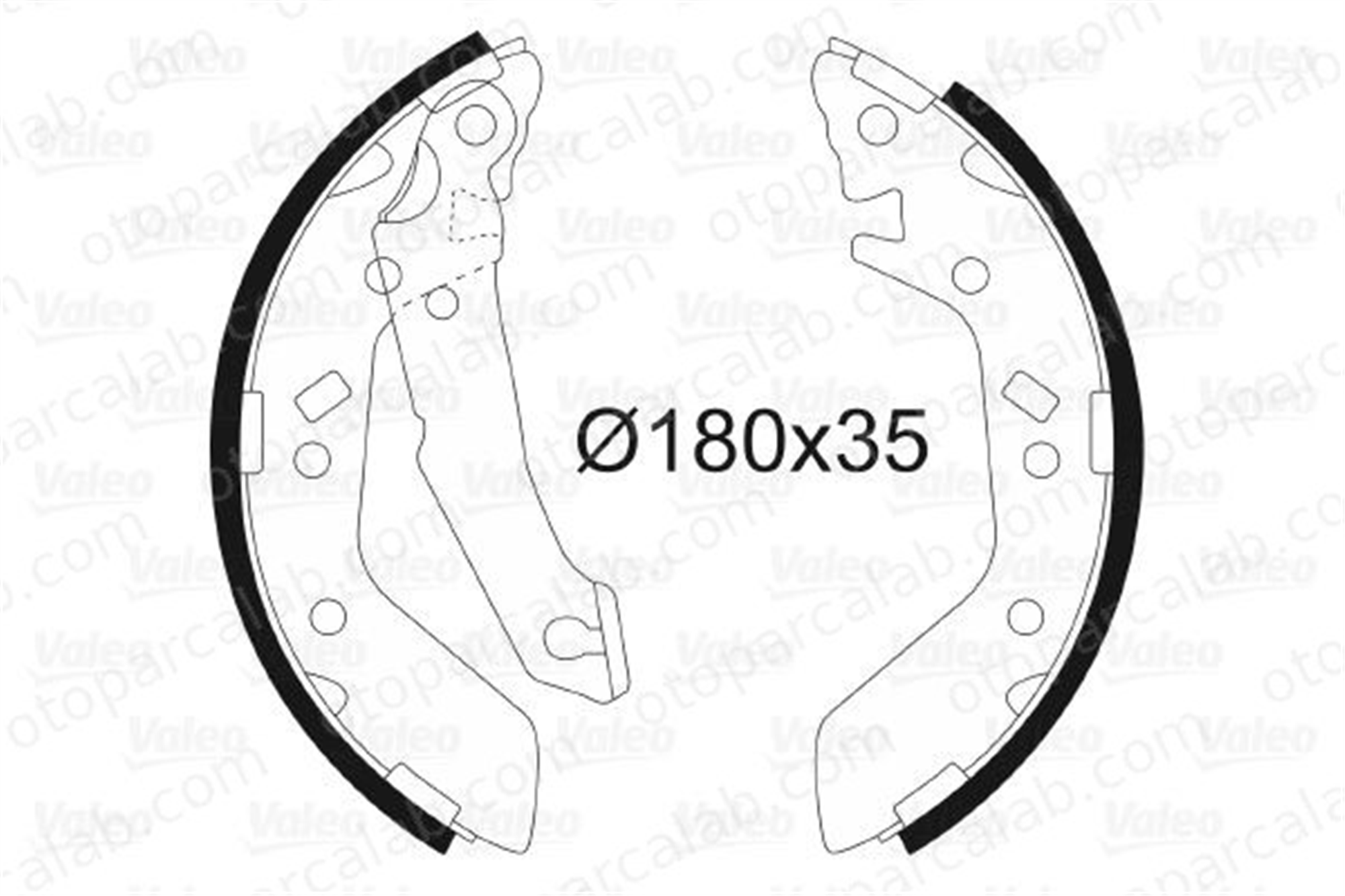 VALEO 564033 Fren Pabuçlu Balata Arka HYUNDAI ACCENT II ACCENT II Sedan 5830525A00 5830525A10