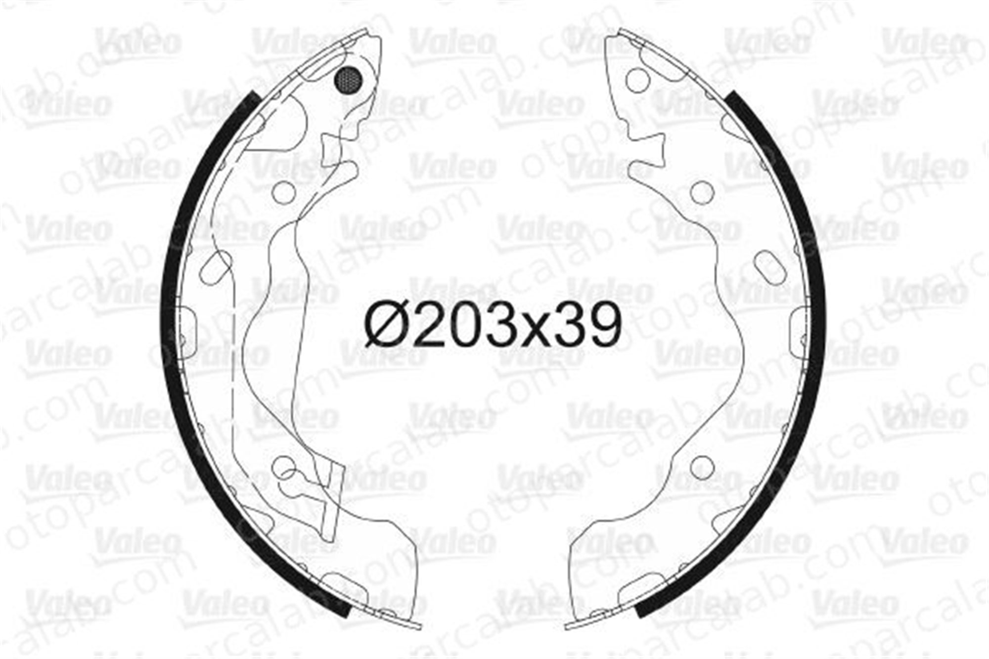 VALEO 564034 Fren Pabuçlu Balata Arka HYUNDAI ELANTRA III Sedan ELANTRA III 5830517A00 5830529A10