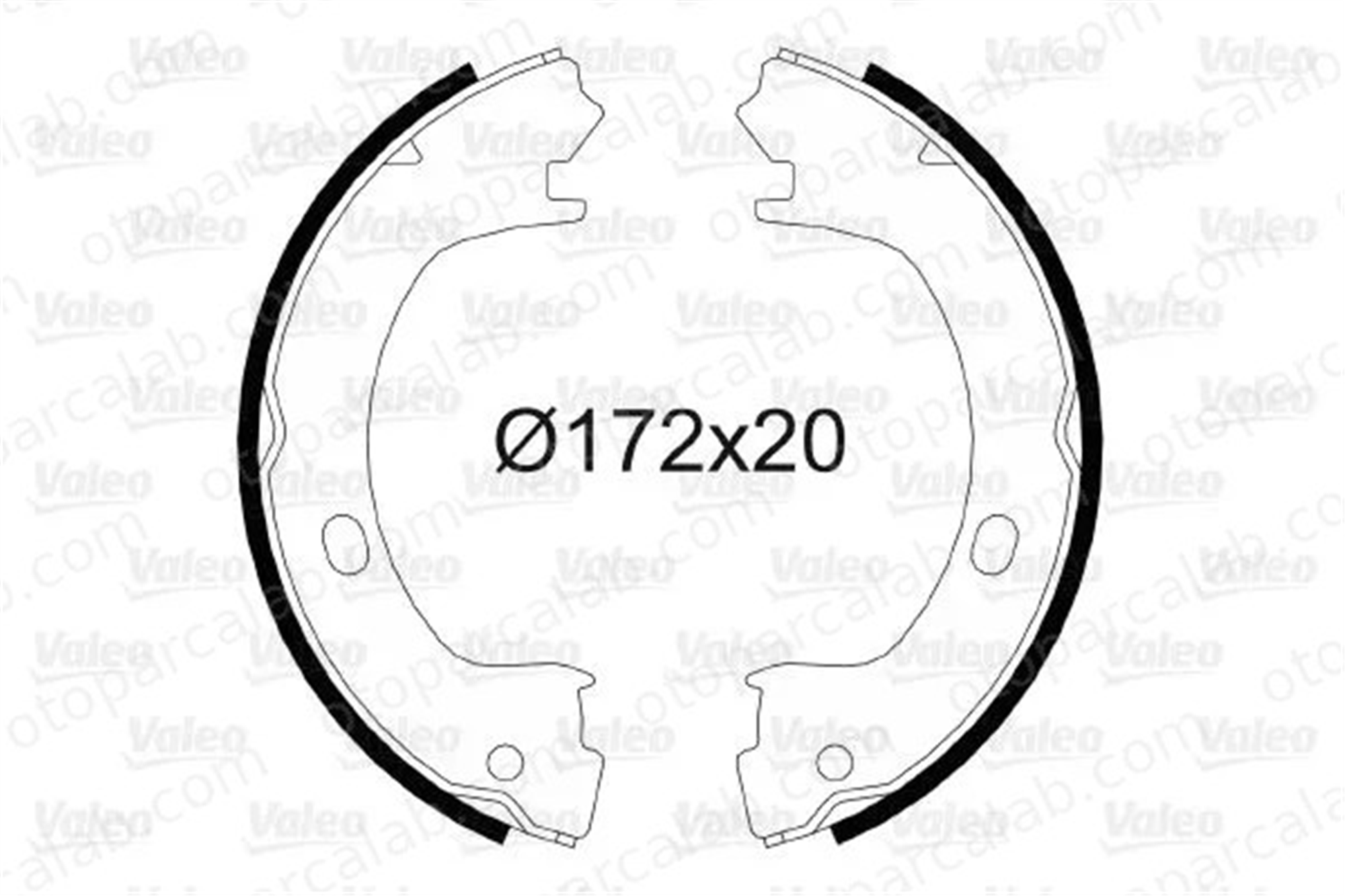 VALEO 564057 Fren Pabuçlu Balata Arka CHRYSLER PT CRUISER NEON II 4741772 5073647AA